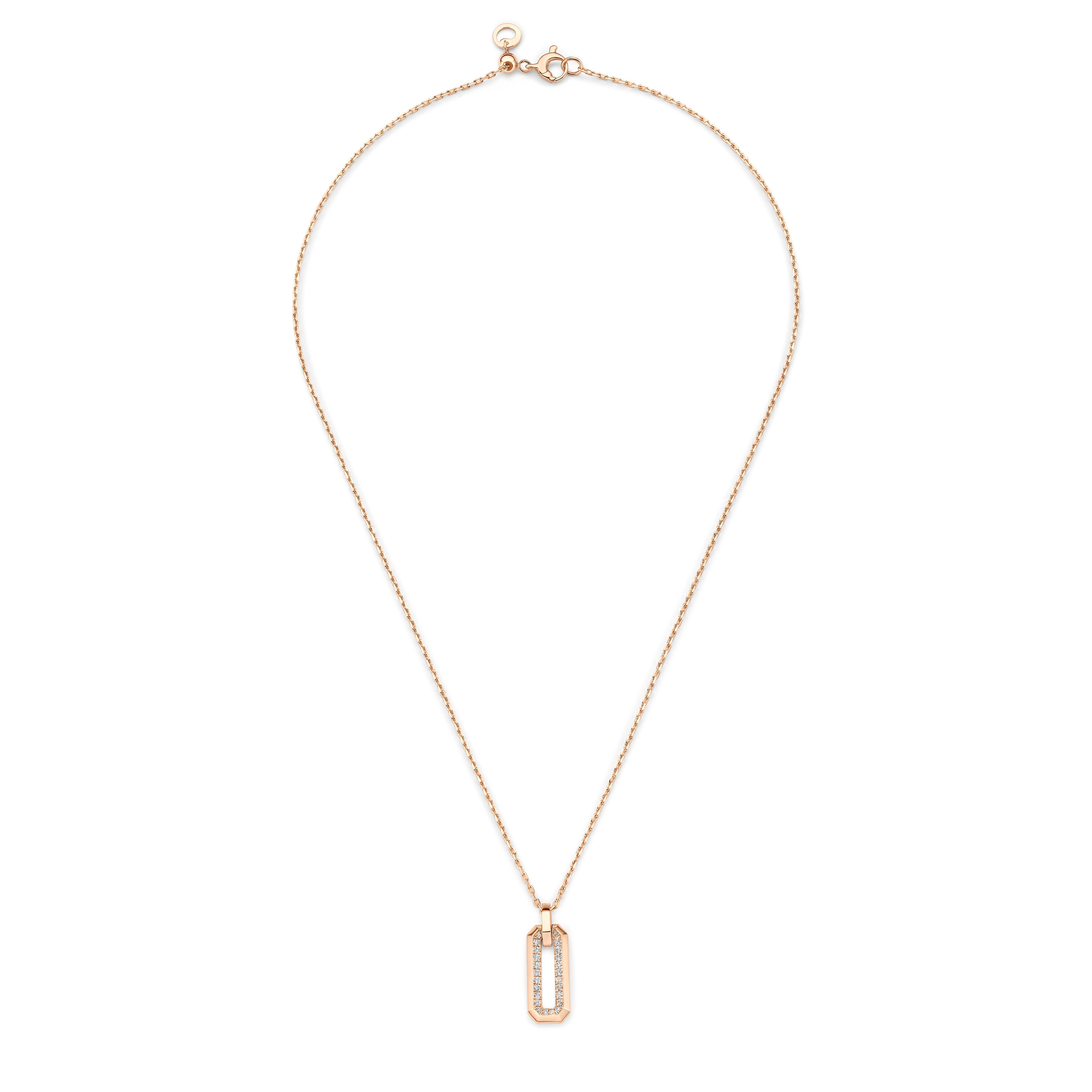 Schaap en Citroen Diamonds collier roodgoud met diamant - #1
