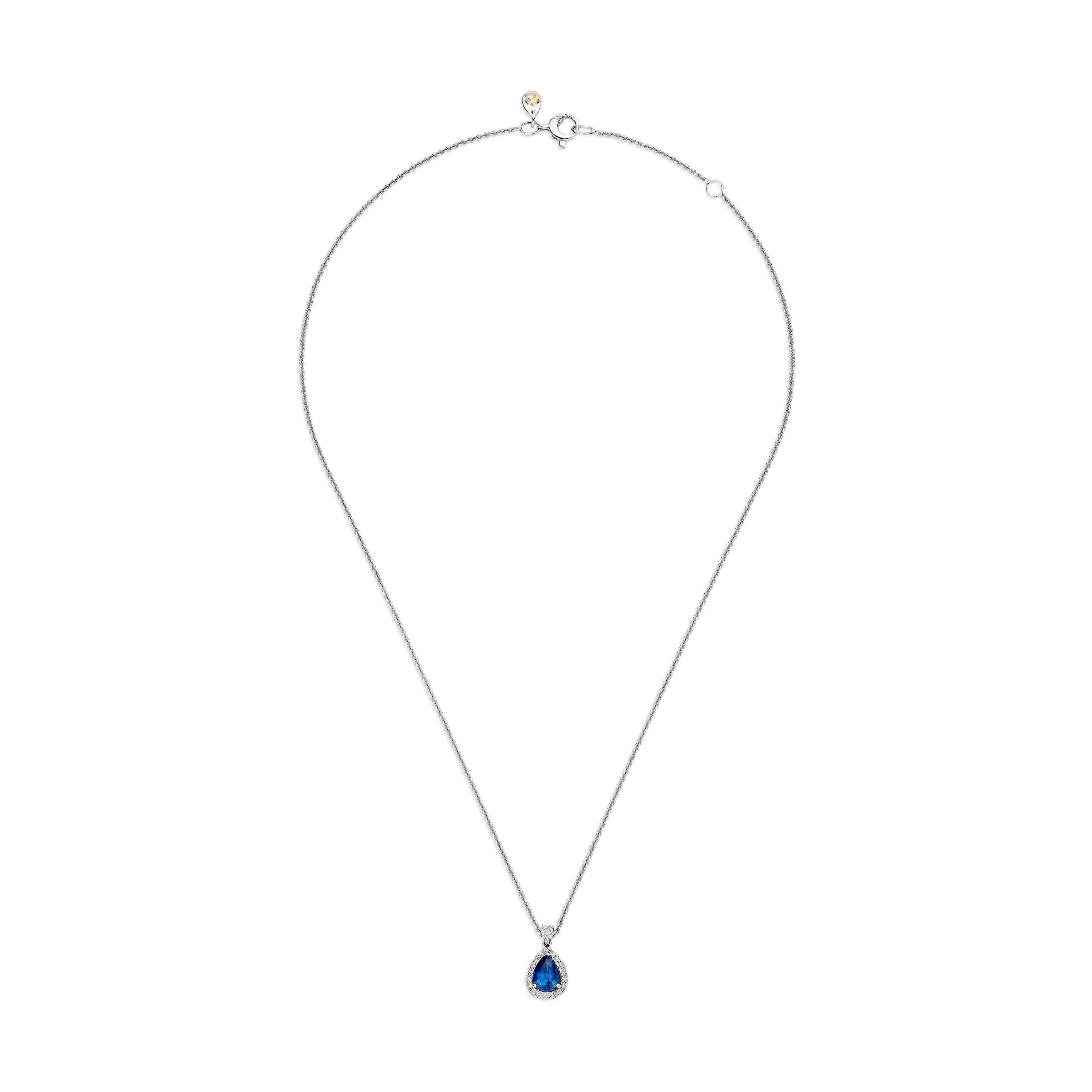 Schaap en Citroen Colours collier witgoud met diamant - #1