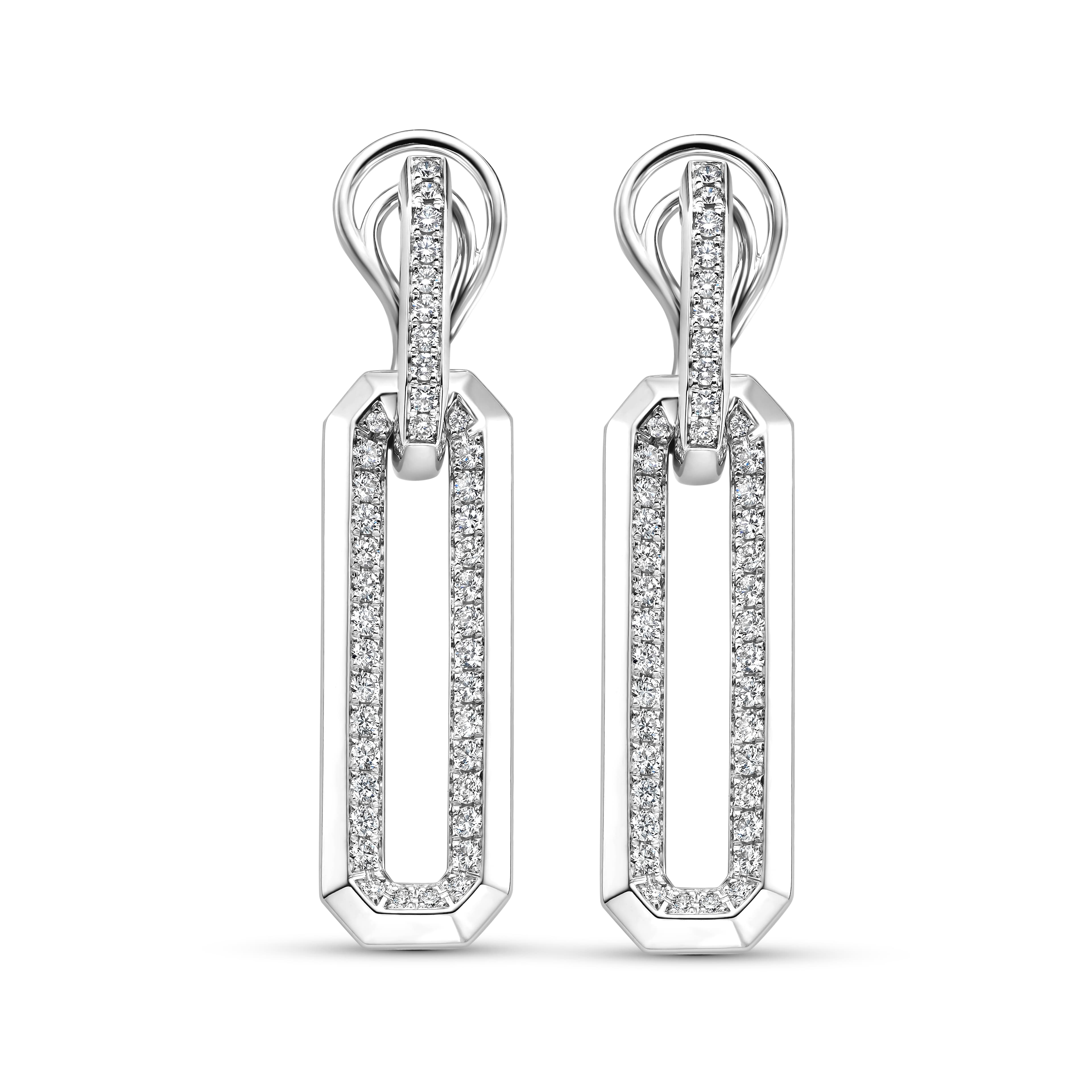 Schaap en Citroen Diamonds Facet oorsieraad witgoud met diamant - #1