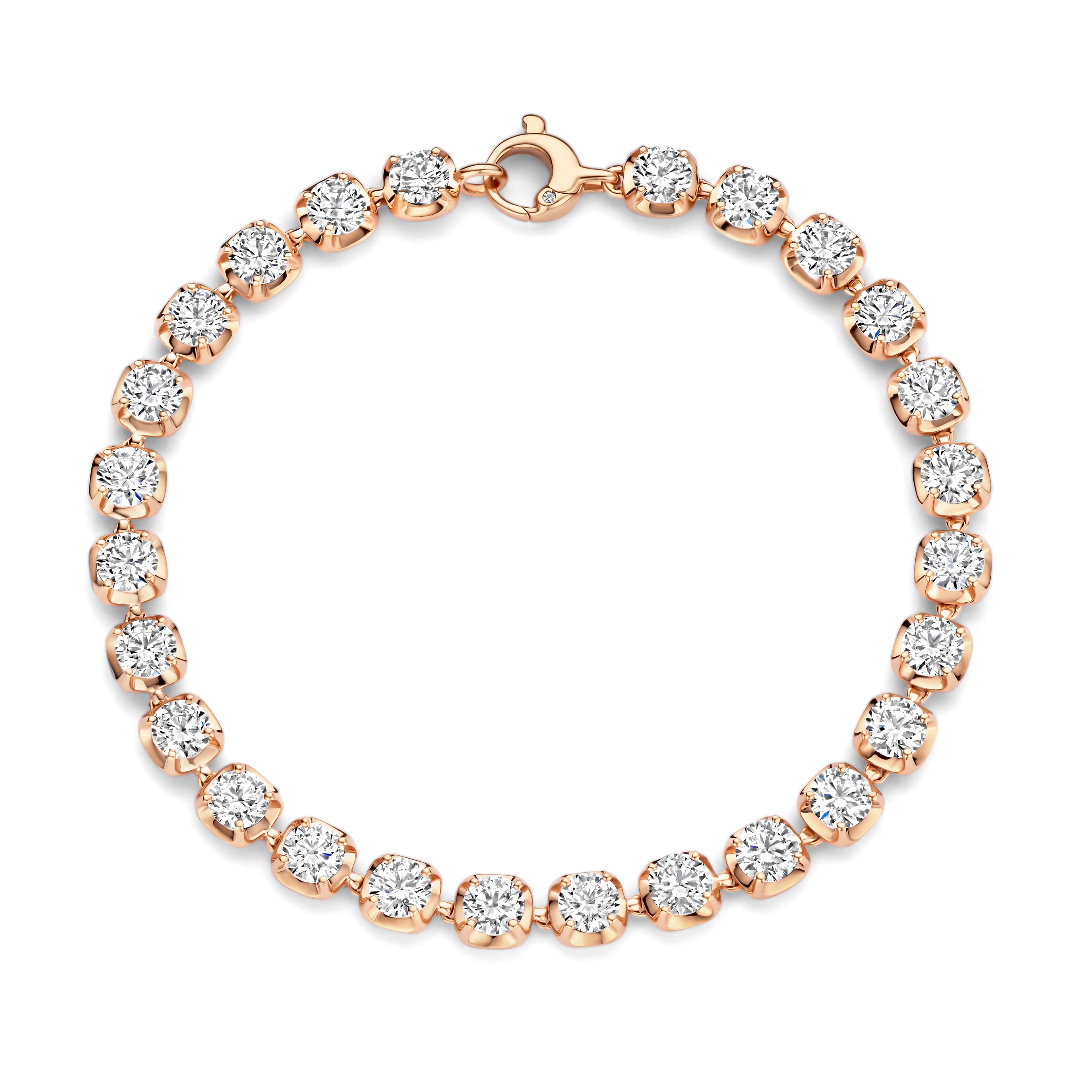Schaap en Citroen Diamonds armband roodgoud met diamant - #5