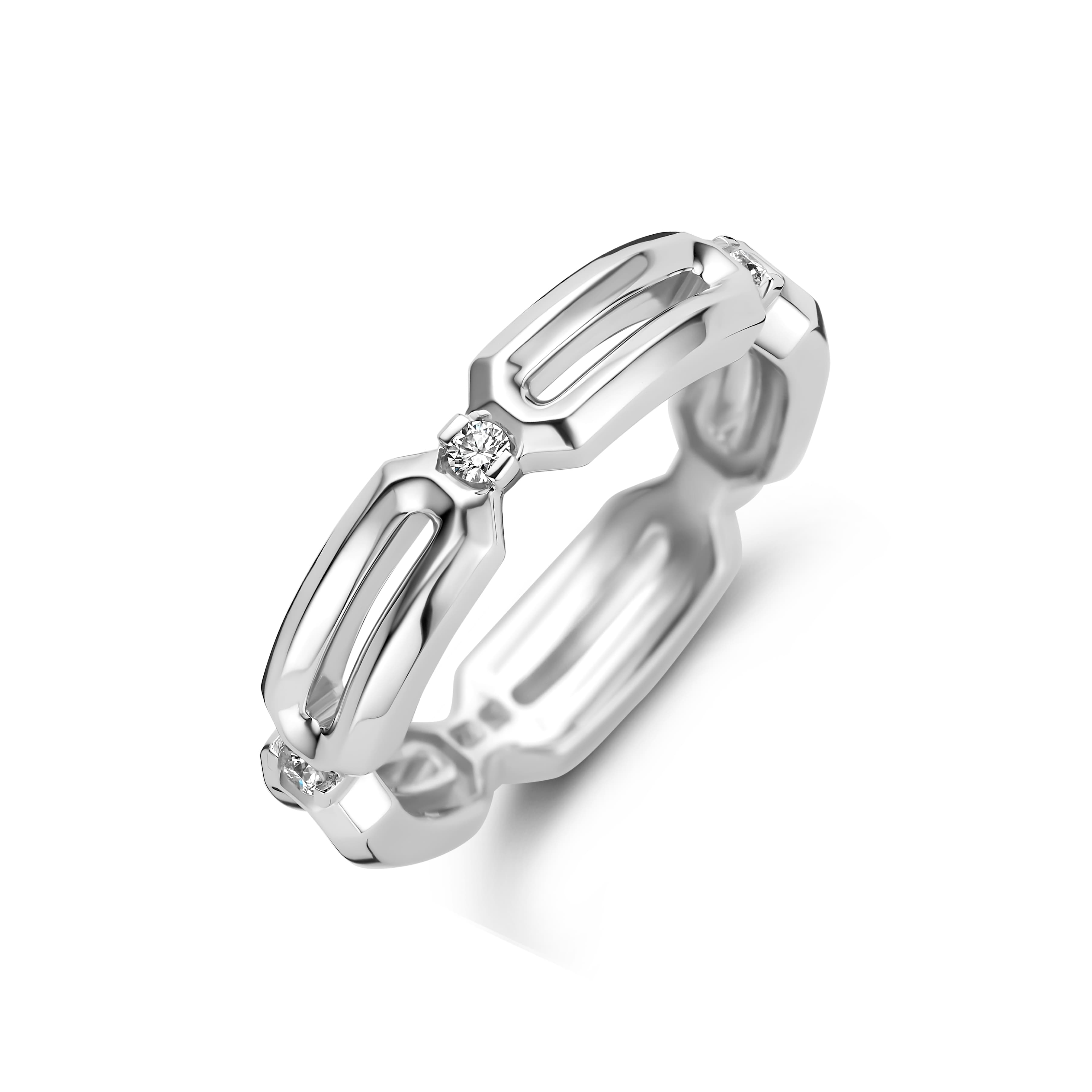Schaap en Citroen Diamonds ring witgoud met diamant - #1