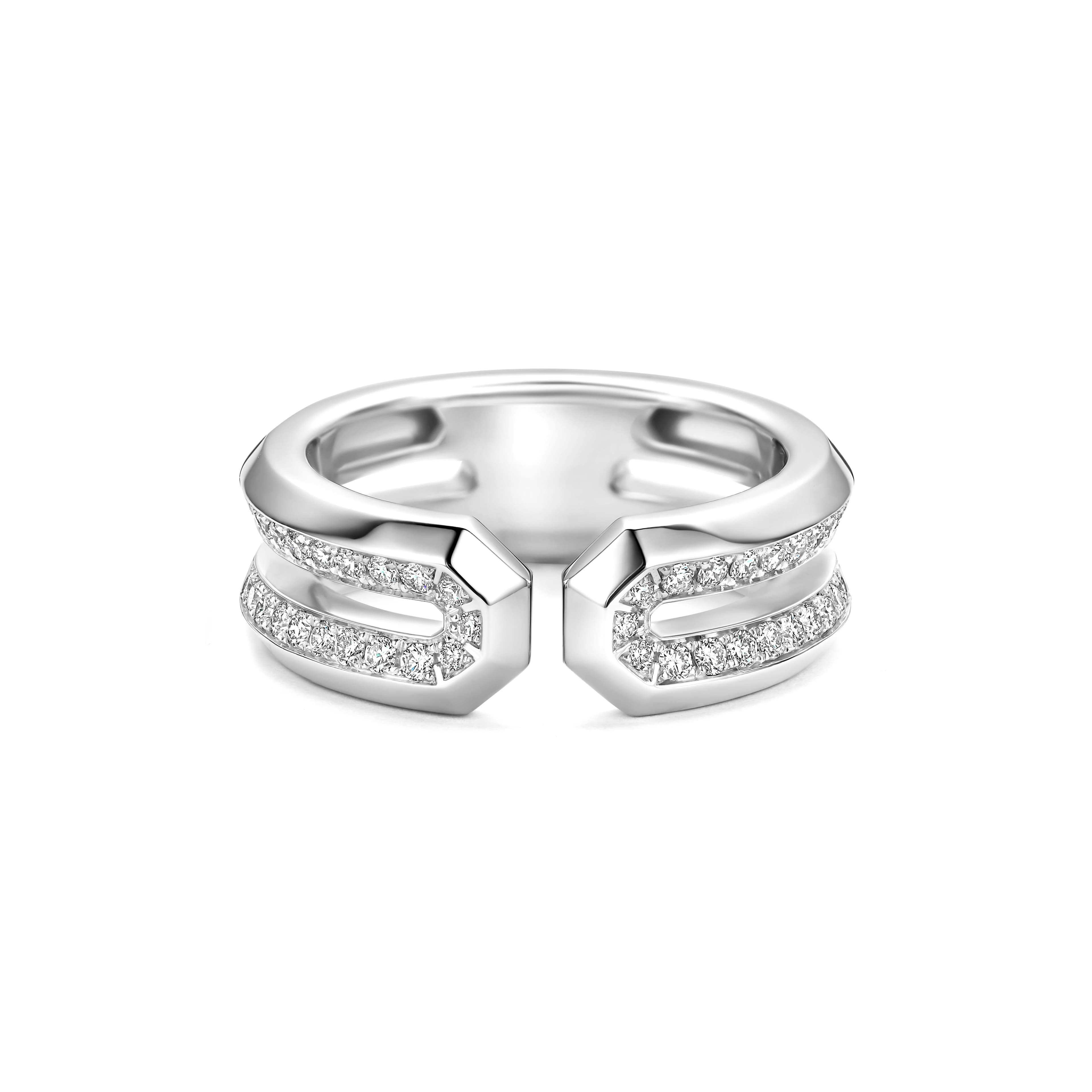 Schaap en Citroen Diamonds Facet ring witgoud met diamant - #2