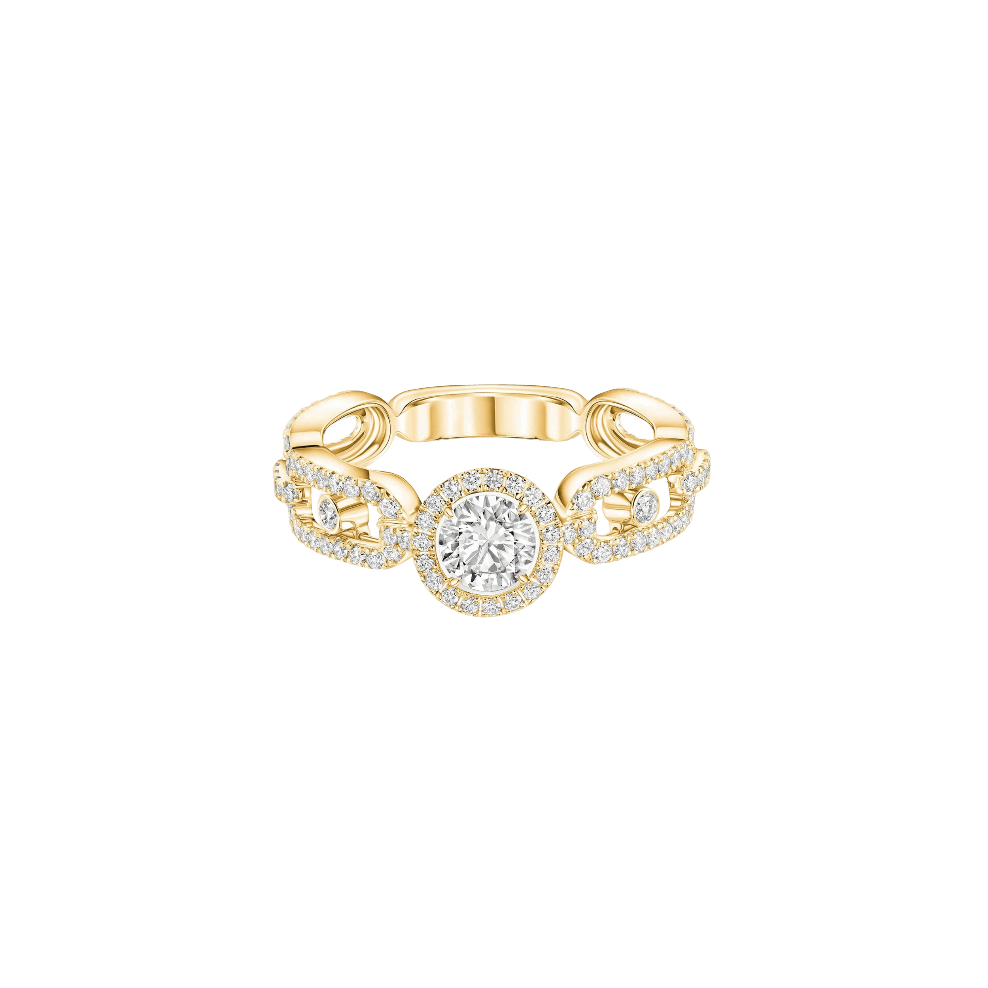 Messika Move Link Solitaire ring geelgoud met diamant - 13747-YG GIA - #2