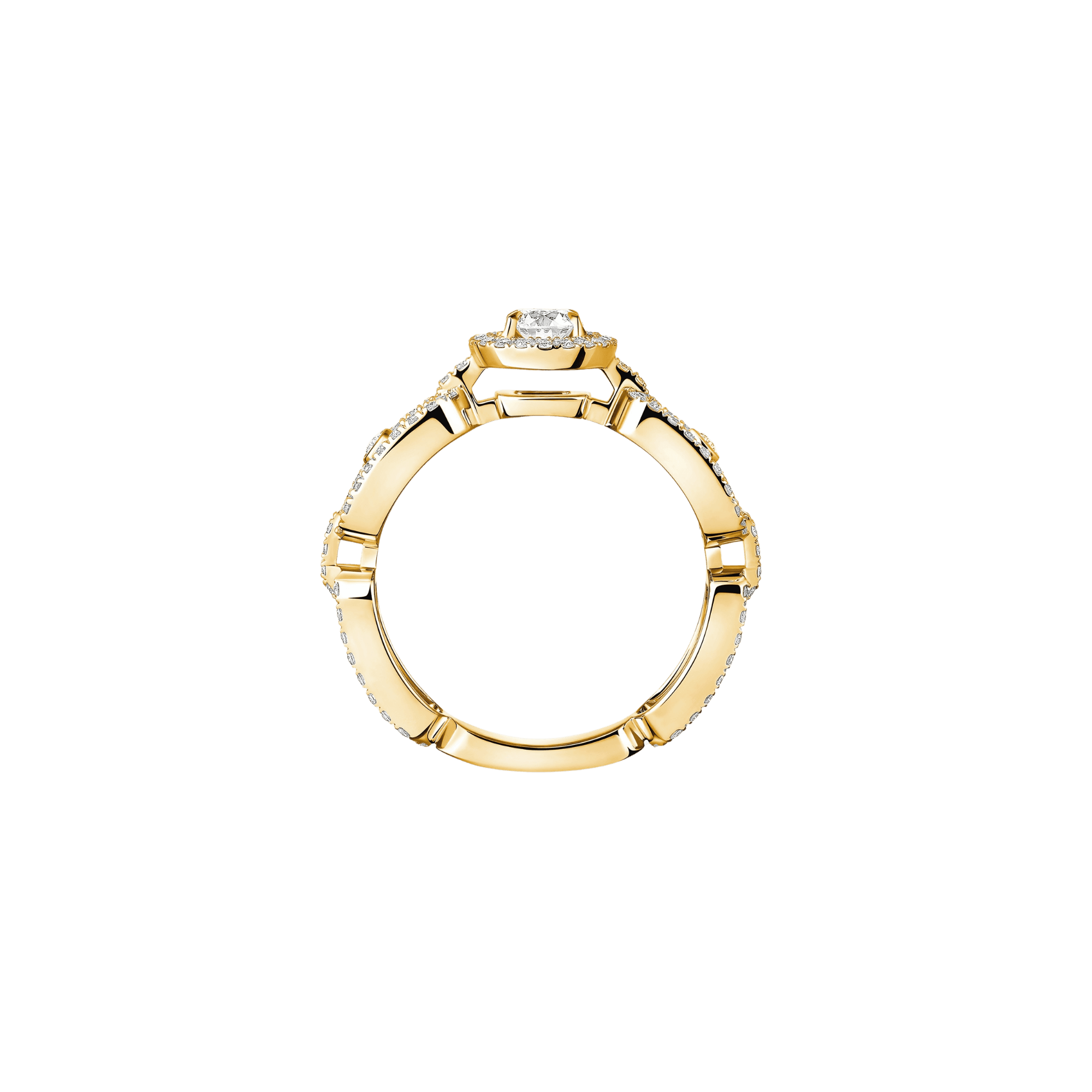 Messika Move Link Solitaire ring geelgoud met diamant - 13747-YG GIA - #3