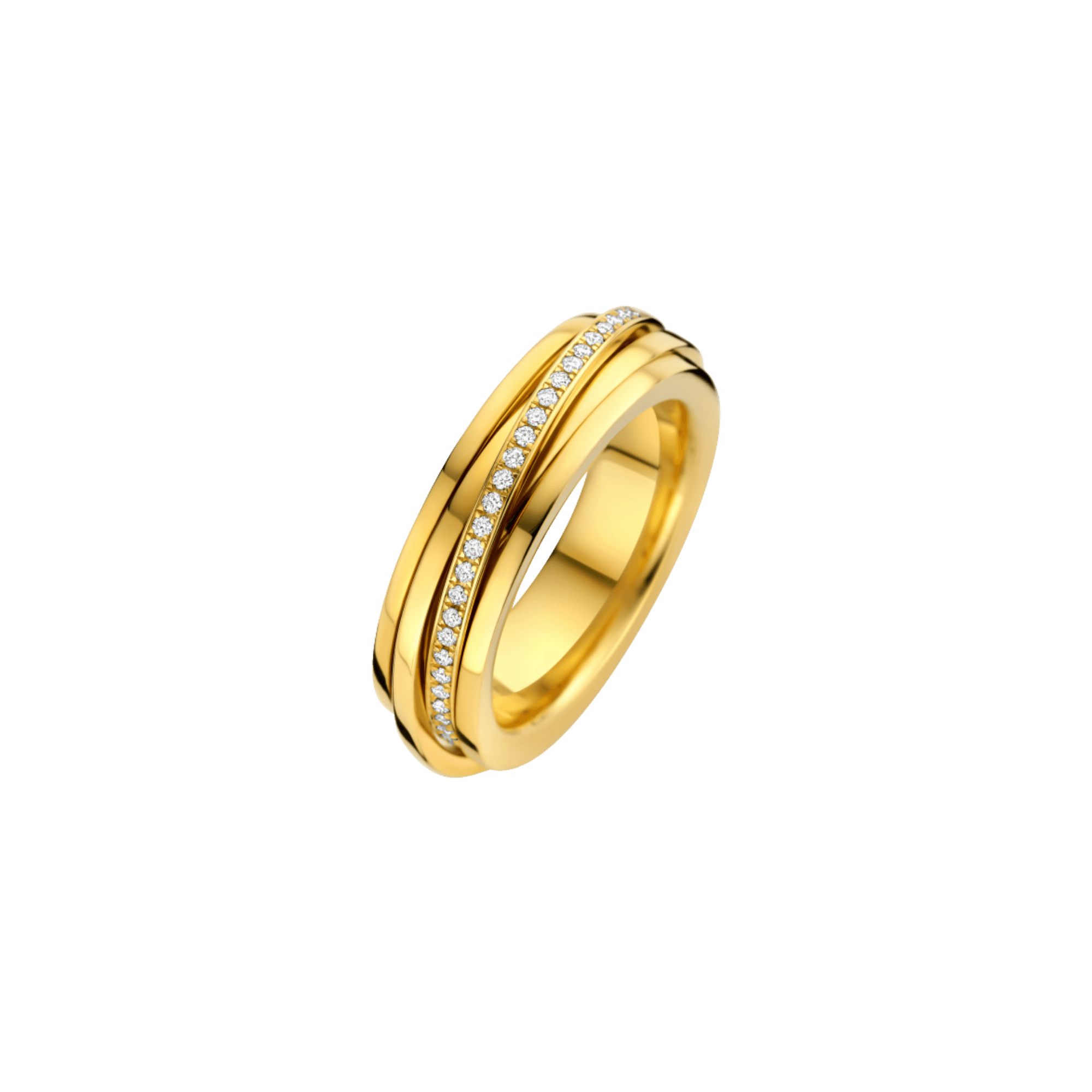 Schaap en Citroen Diamonds ring geelgoud met diamant - #1