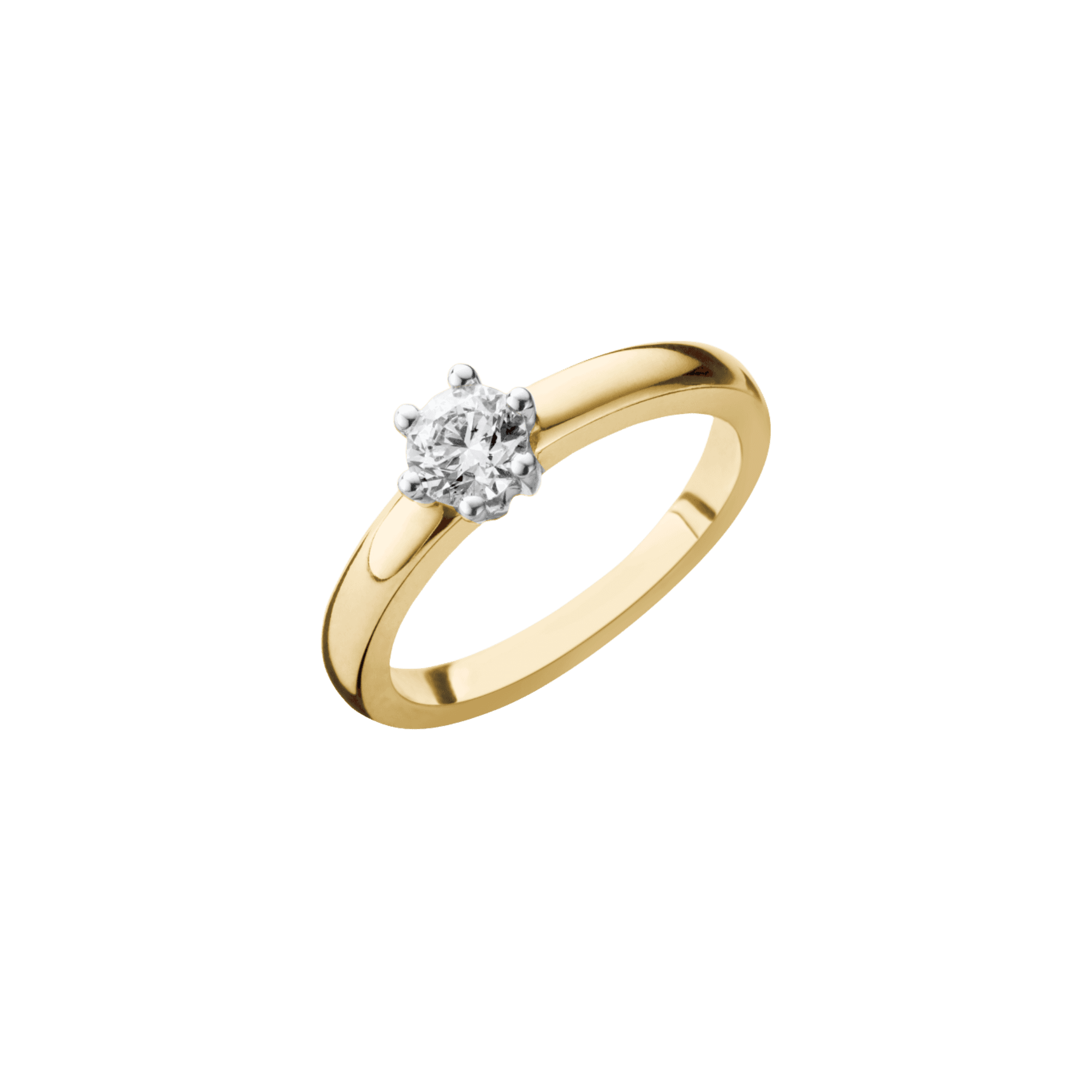 Schaap en Citroen Diamonds ring geelgoud met diamant - #1