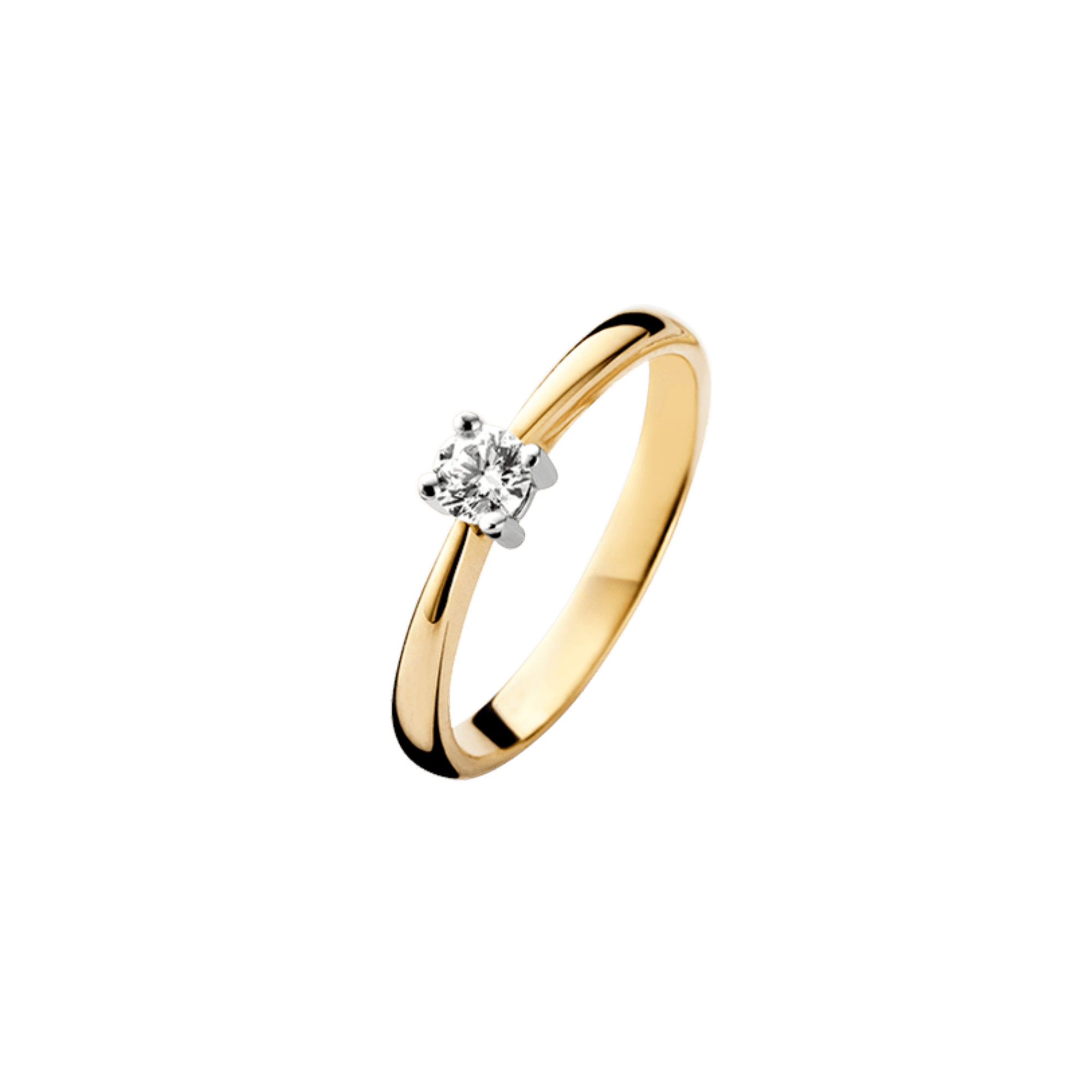 Schaap en Citroen Diamonds ring geelgoud met diamant - #1