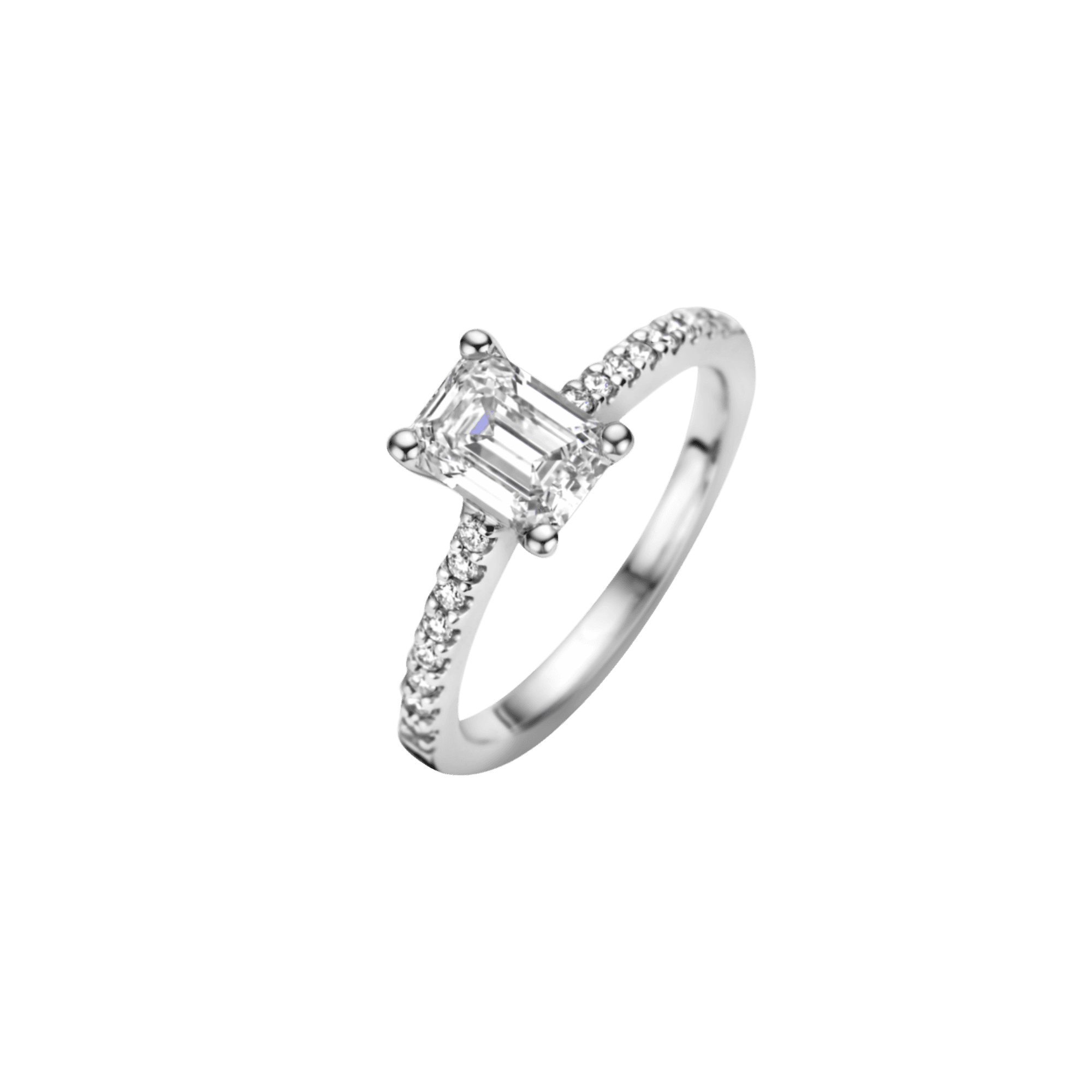 Schaap en Citroen Diamonds ring witgoud met diamant - #1