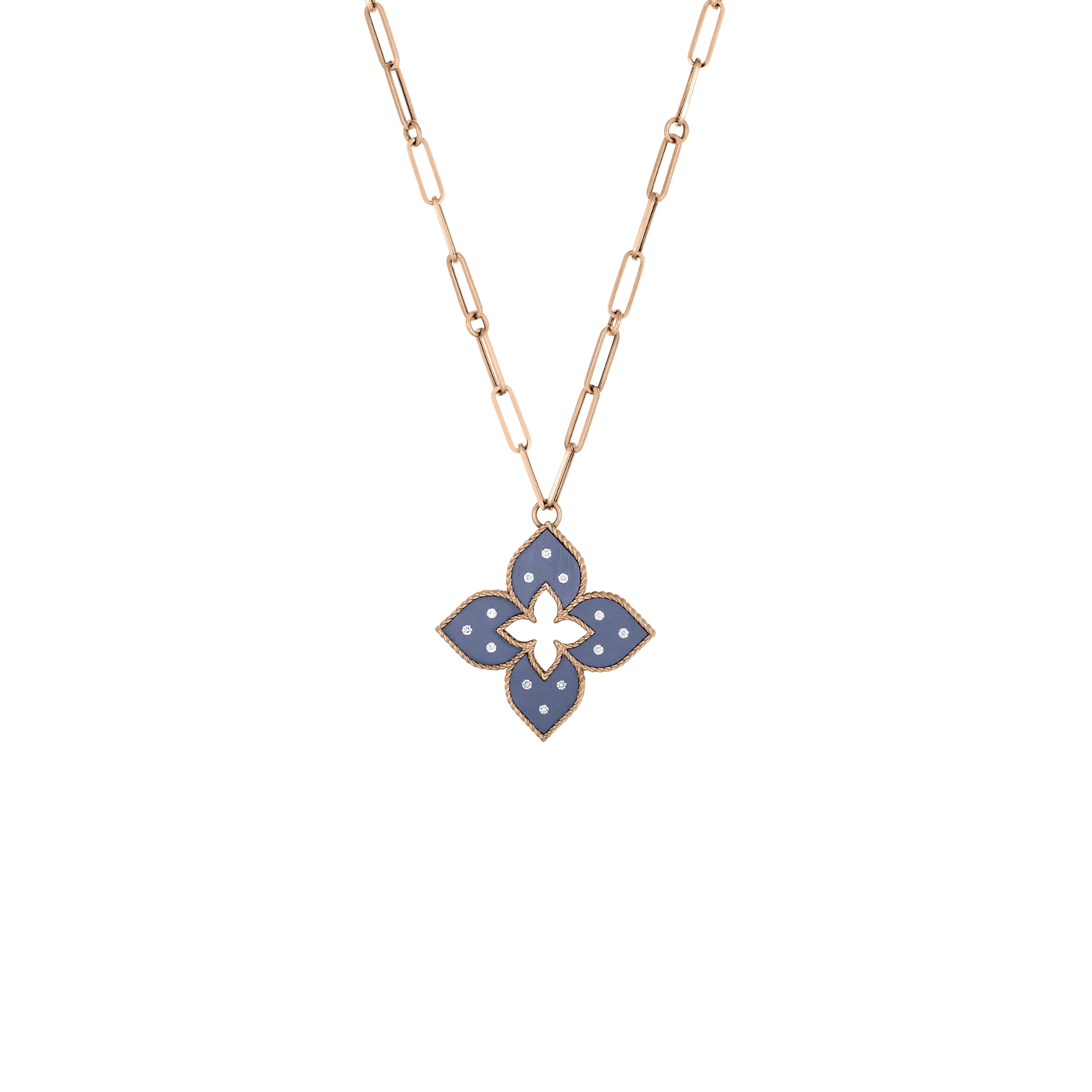 Roberto Coin Venetian Princess collier roodgoud met diamant - ADR777CL3346 - #1