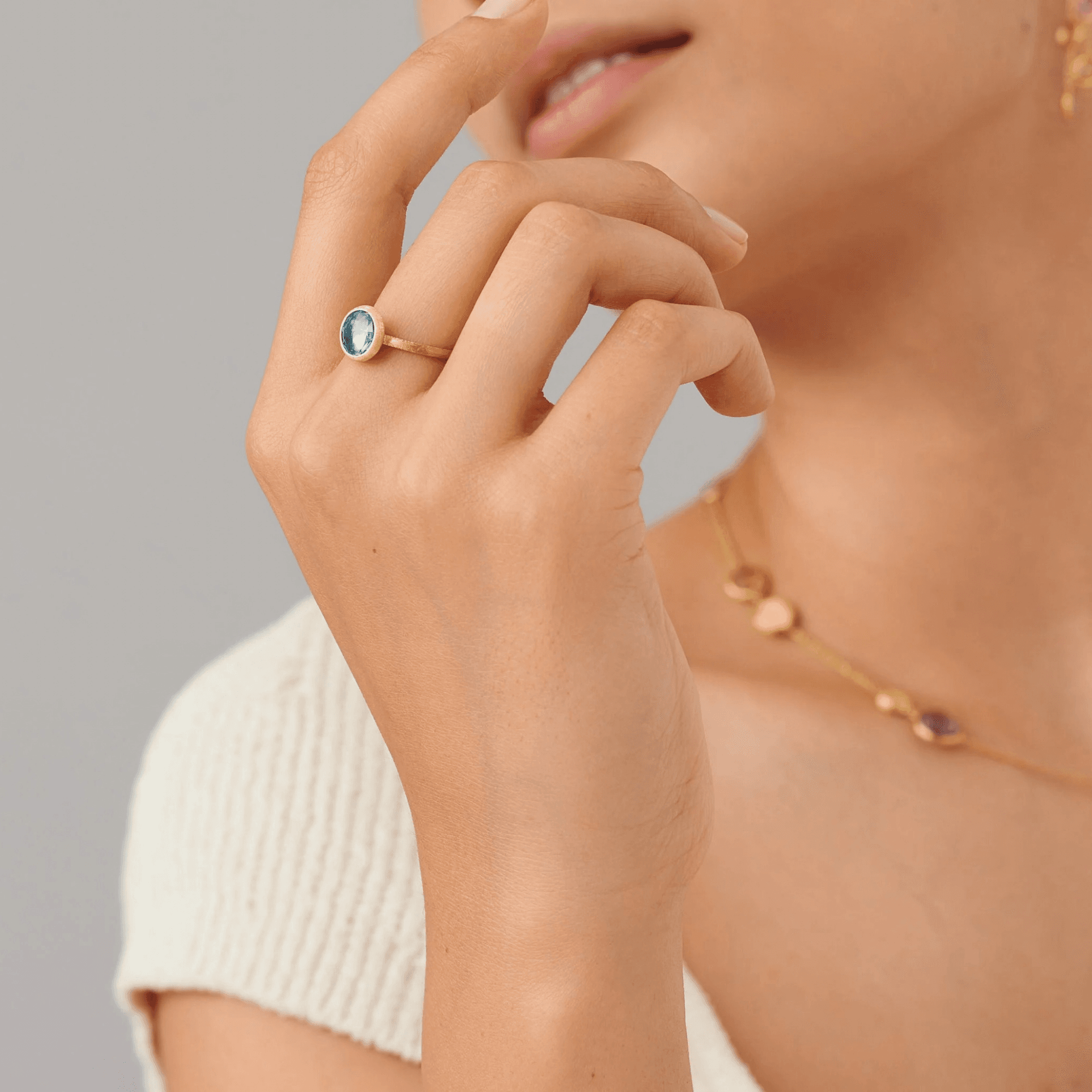 Marco Bicego Jaipur ring geelgoud met topaas - AB632-TP01 - #2