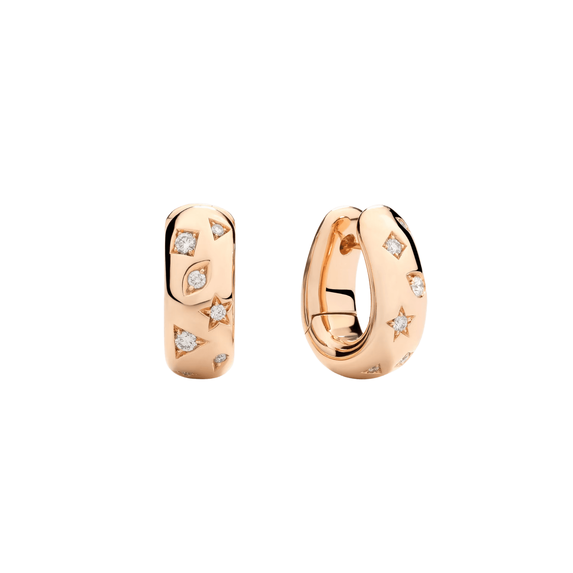Pomellato Iconica oorsieraad roodgoud met diamant - POC2061 O7000 DB000 - #2