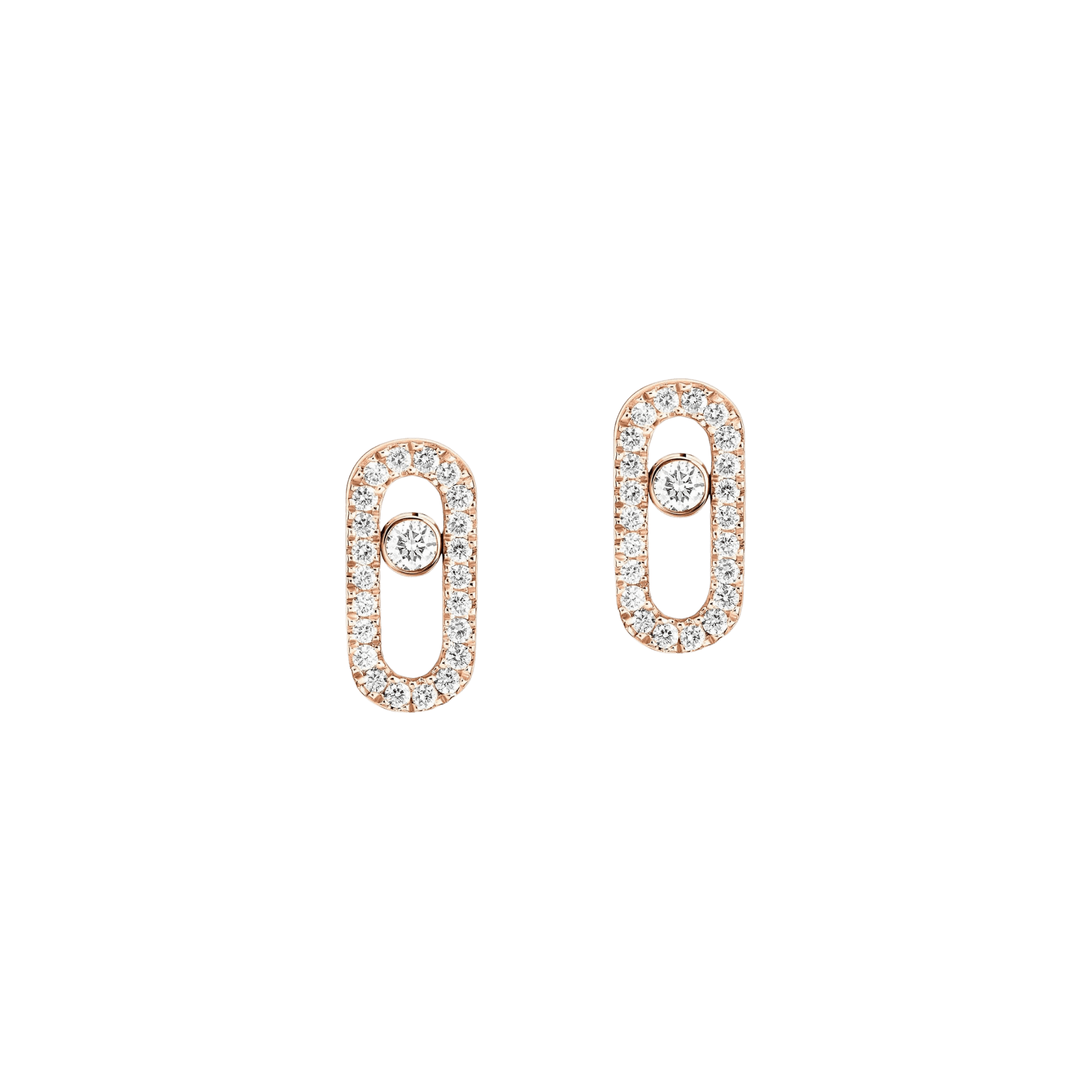 Messika Move Uno oorsieraad roodgoud met diamant - 5634-PG - #1