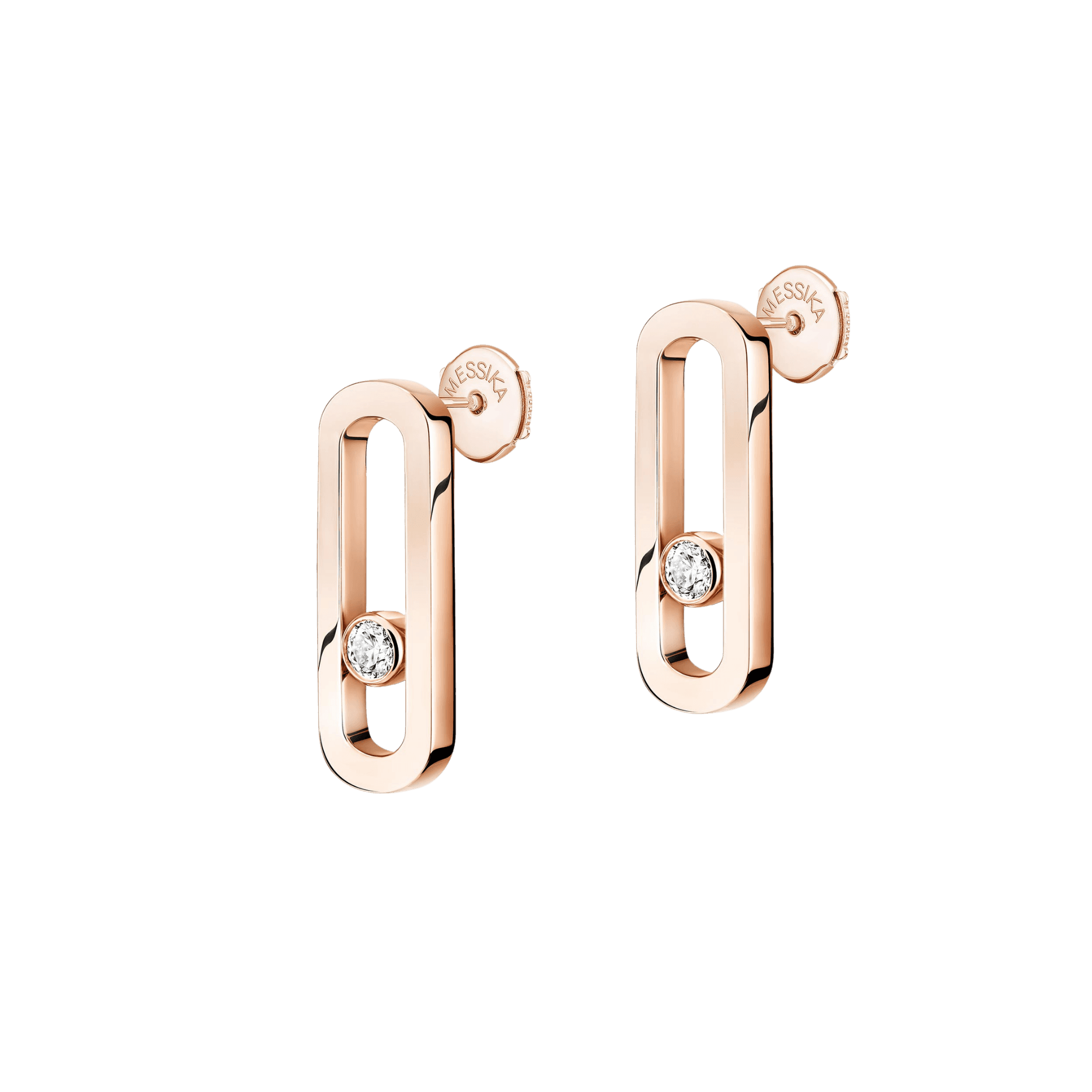 Messika Move Uno oorsieraad roodgoud met diamant - 12182-PG - #2