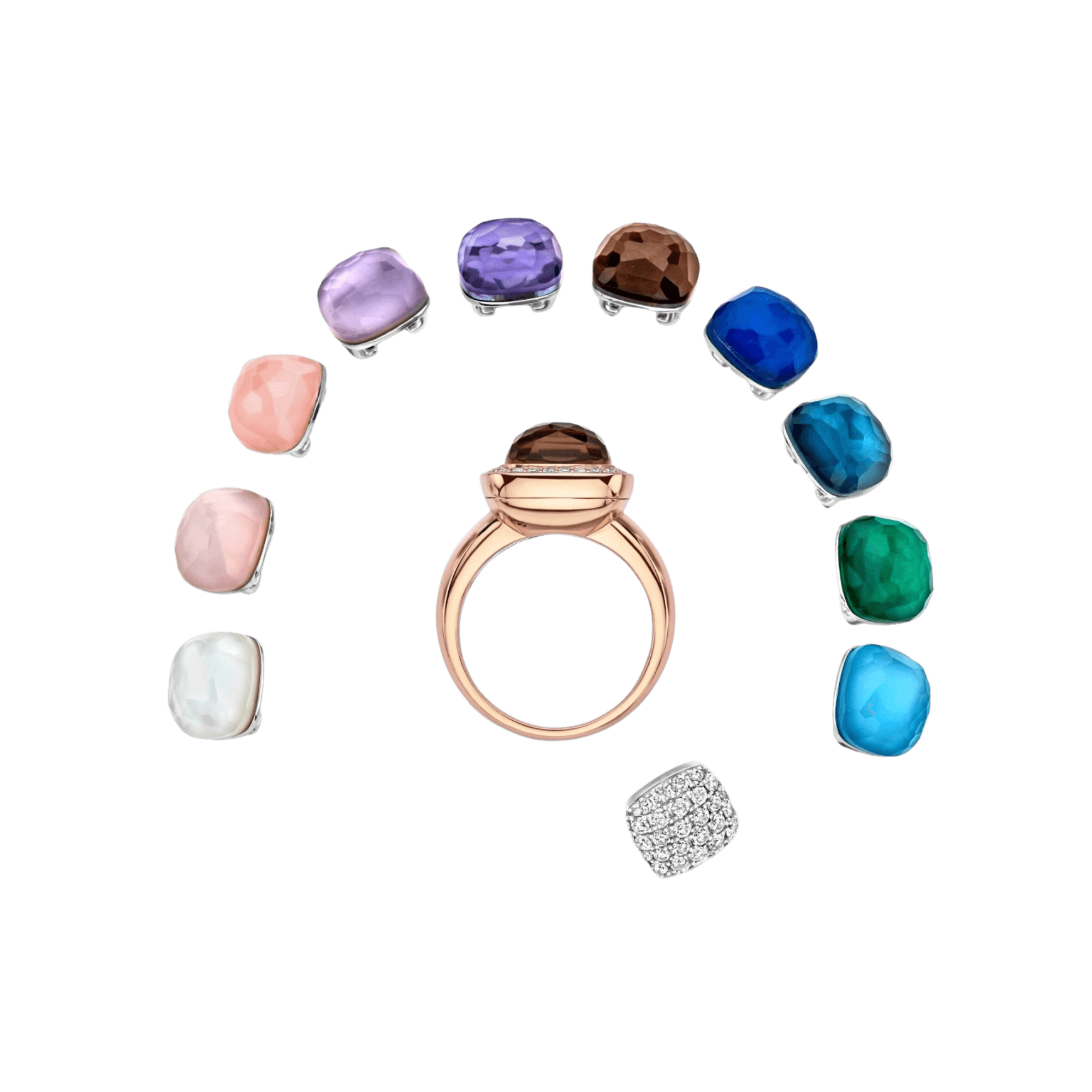 Tirisi Jewelry Milano Twist ring roodgoud - TR9817DP - #2