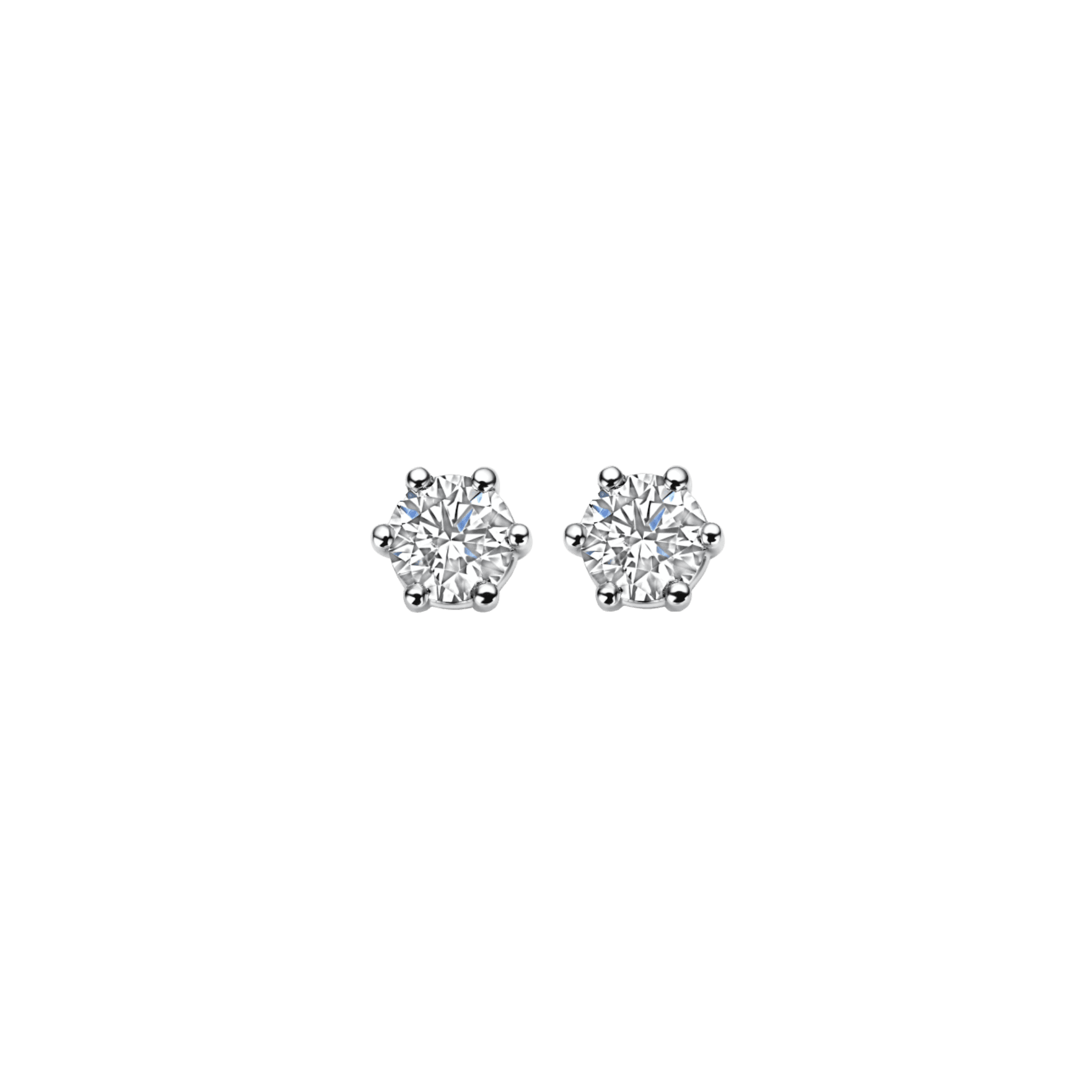 Schaap en Citroen Diamonds oorsieraad witgoud met diamant - #1