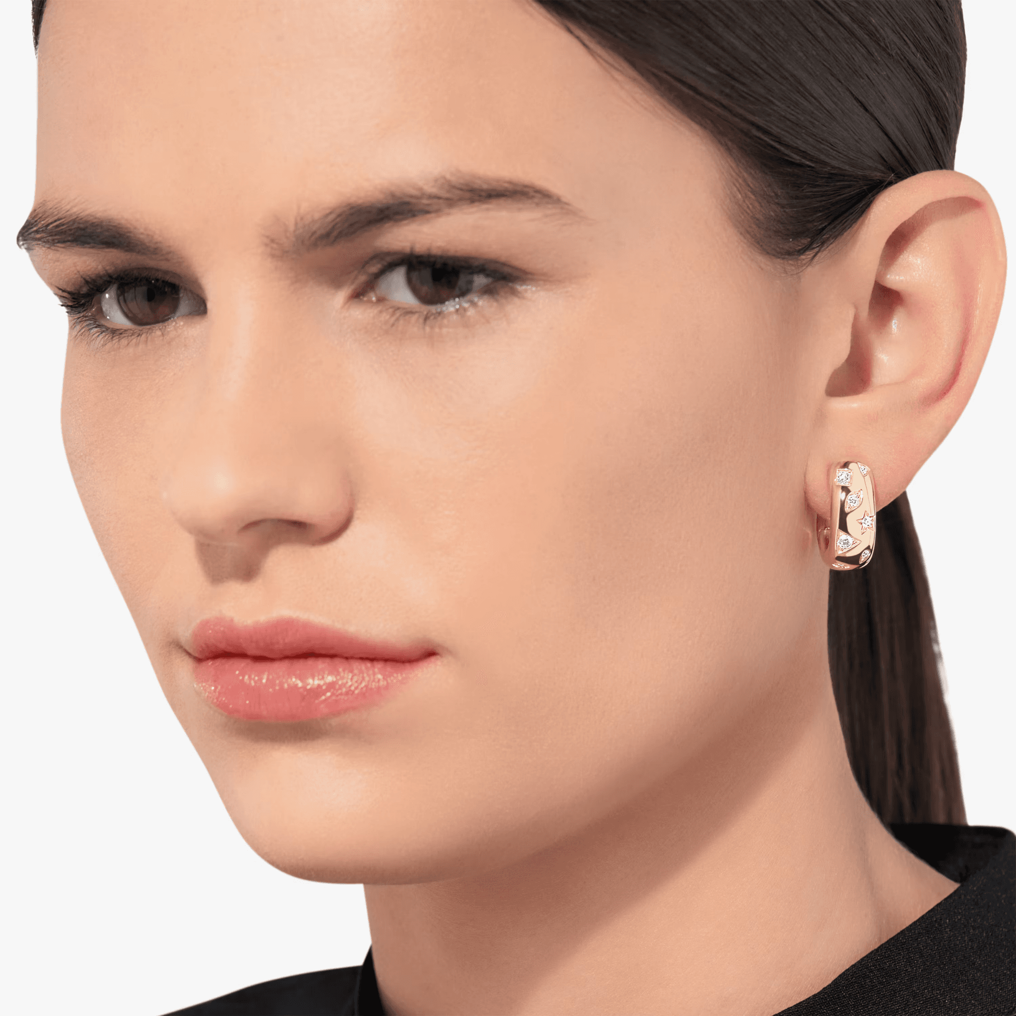 Pomellato Iconica oorsieraad roodgoud met diamant - POC2061 O7000 DB000 - #4