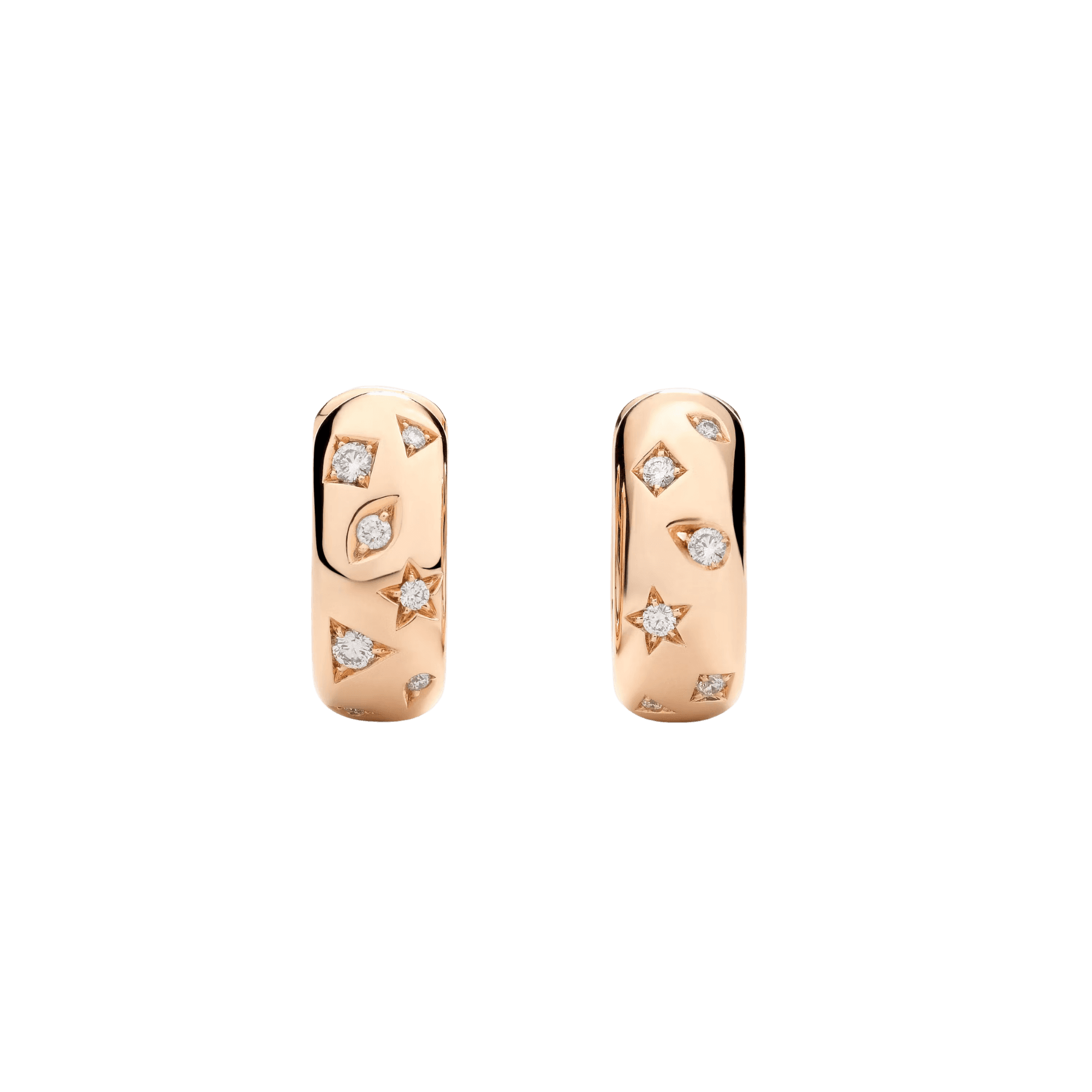 Pomellato Iconica oorsieraad roodgoud met diamant - POC2061 O7000 DB000 - #1