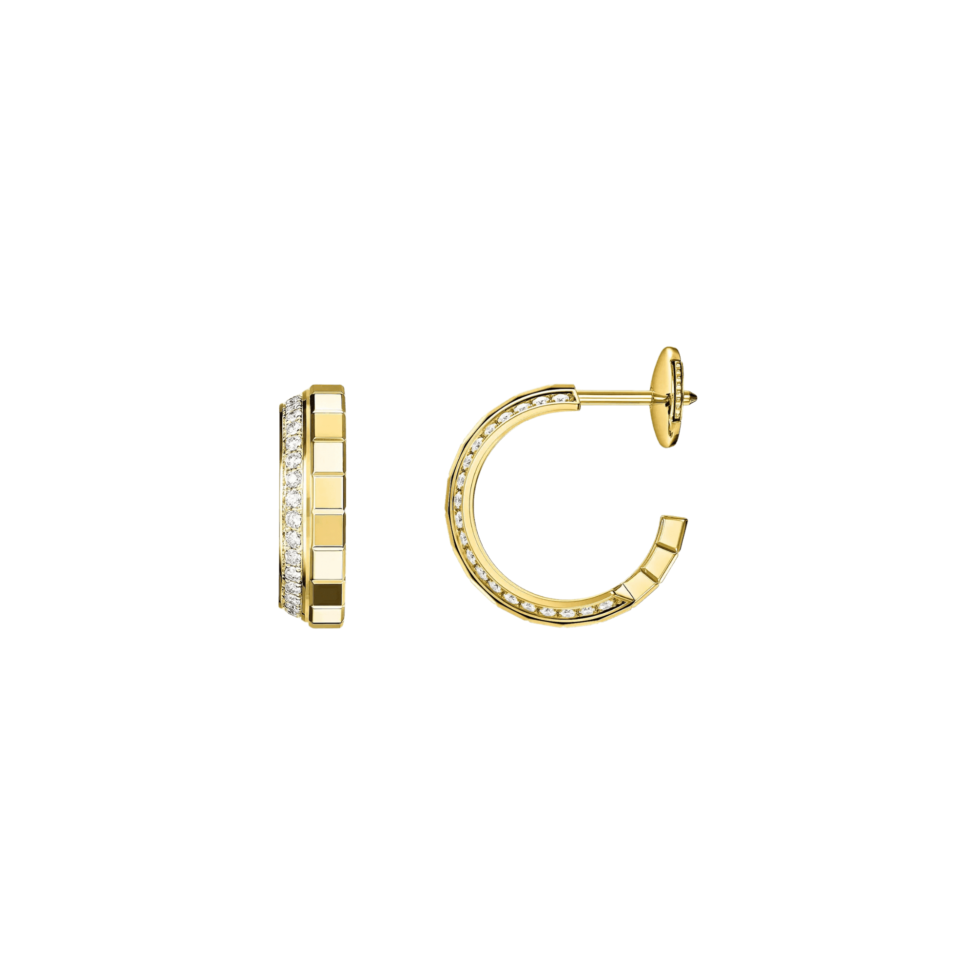 Chopard Ice Cube Mini oorsieraad geelgoud met diamant - 837008-0001 - #3