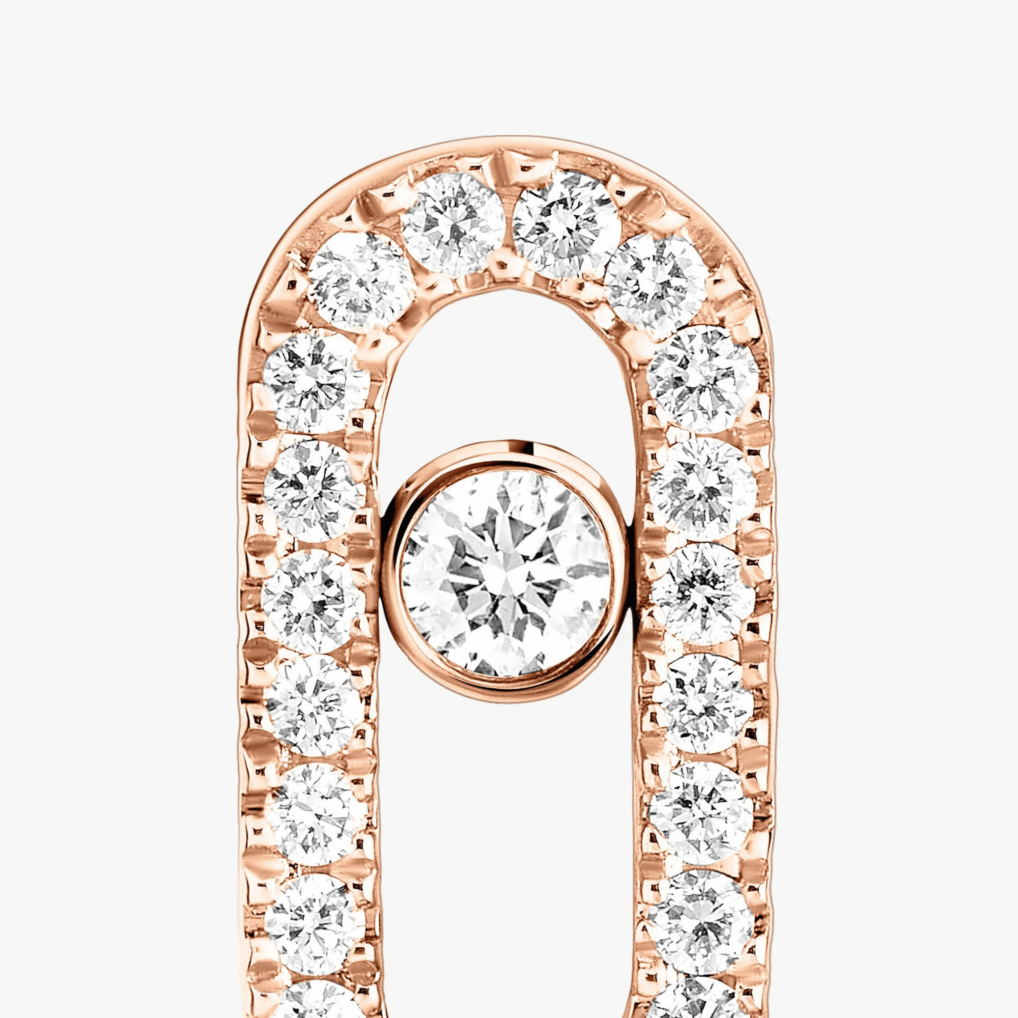 Messika Move Uno oorsieraad roodgoud met diamant - 5634-PG - #4