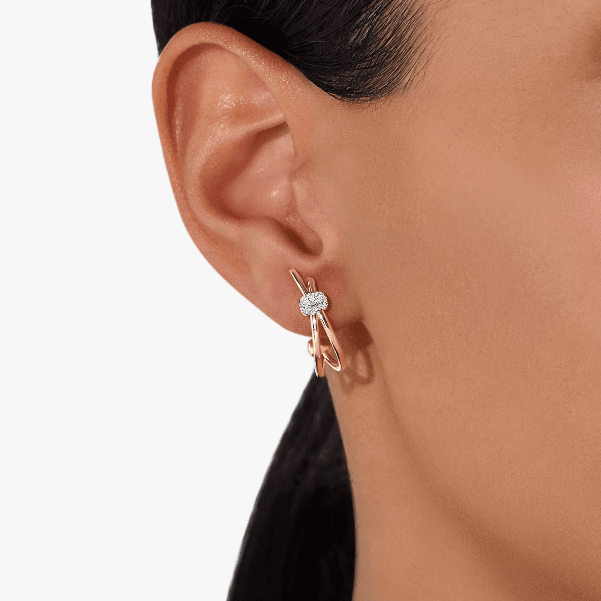 Pomellato Pomellato Together oorsieraad roodgoud met diamant - POC4012 O7WHR DB000 - #3