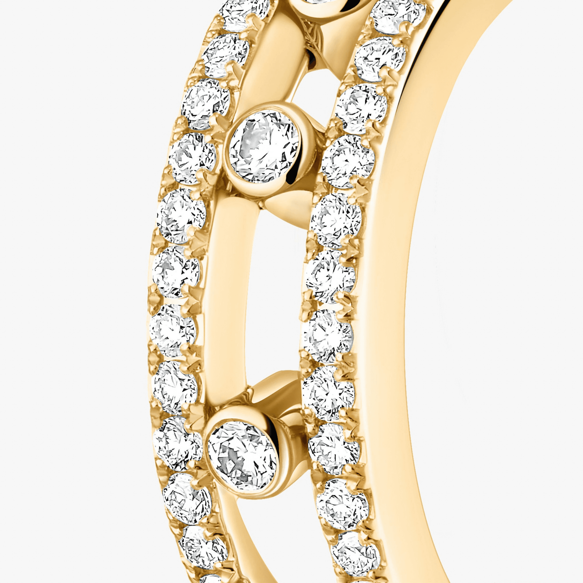 Messika Move Classic oorsieraad geelgoud met diamant - 4993-YG - #4