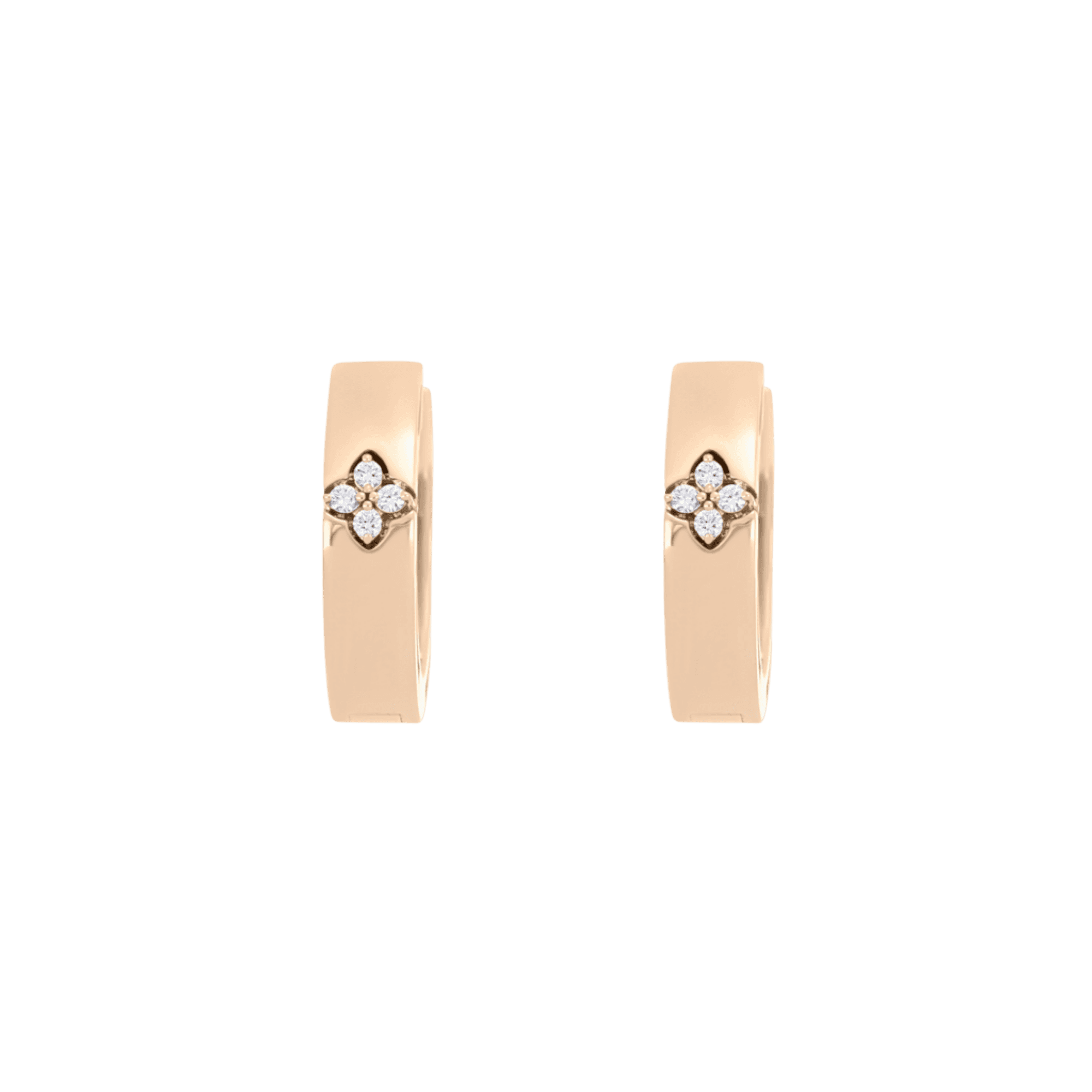 Roberto Coin Love in Verona oorsieraad roodgoud met diamant - ADR777EA3820 - #1