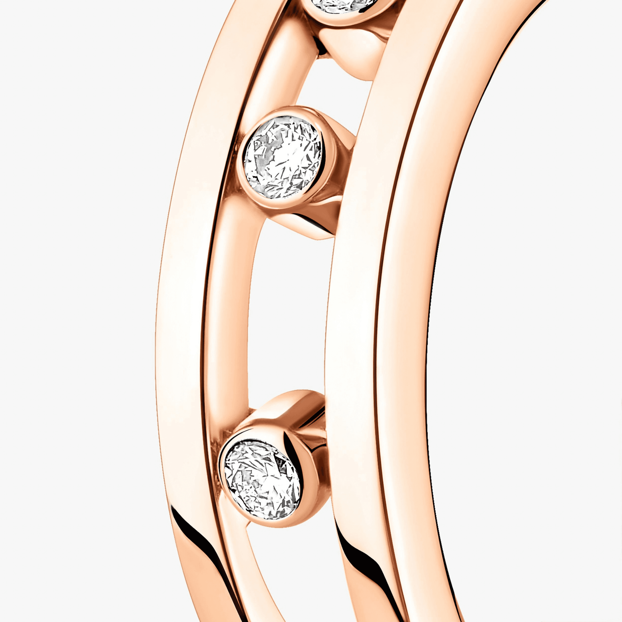 Messika Move Classic oorsieraad witgoud met diamant - 4407-PG - #4