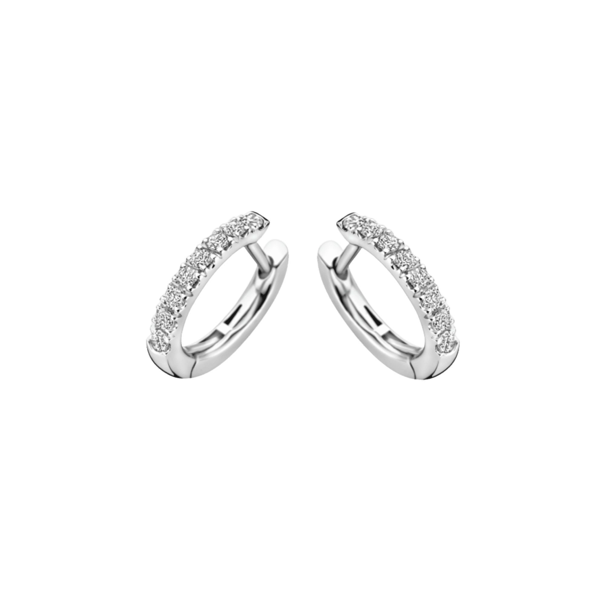 Schaap en Citroen Diamonds oorsieraad witgoud met diamant - #1