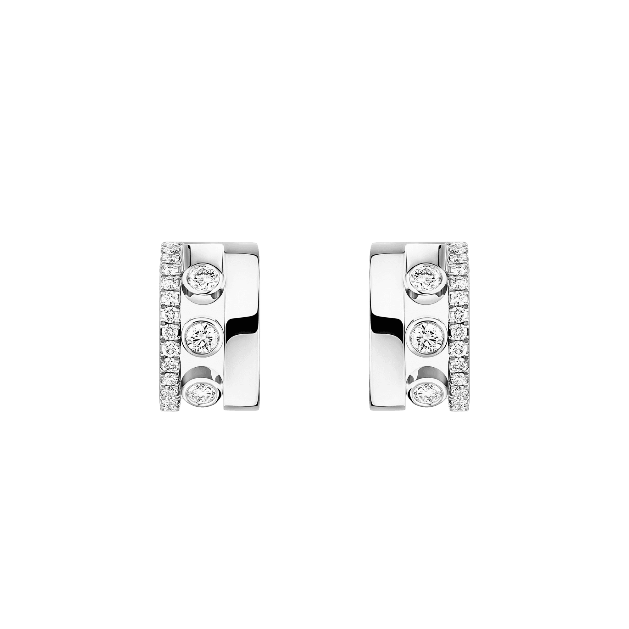 Messika Move Romane oorsieraad witgoud met diamant - 7178-WG - #1