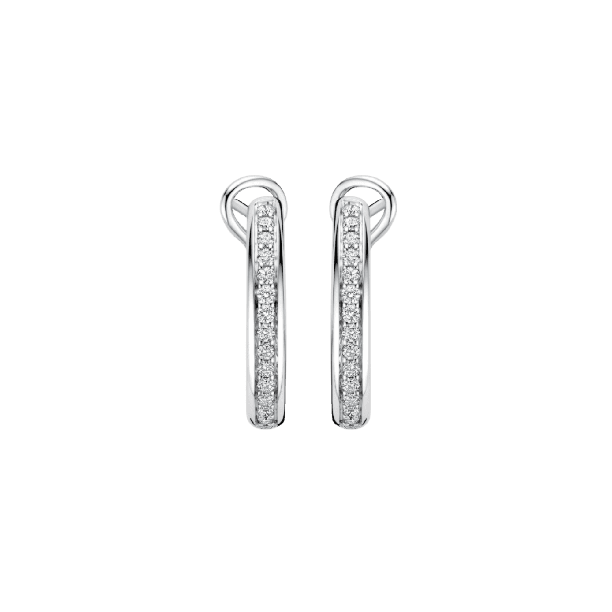 Schaap en Citroen Diamonds oorsieraad witgoud met diamant - #1