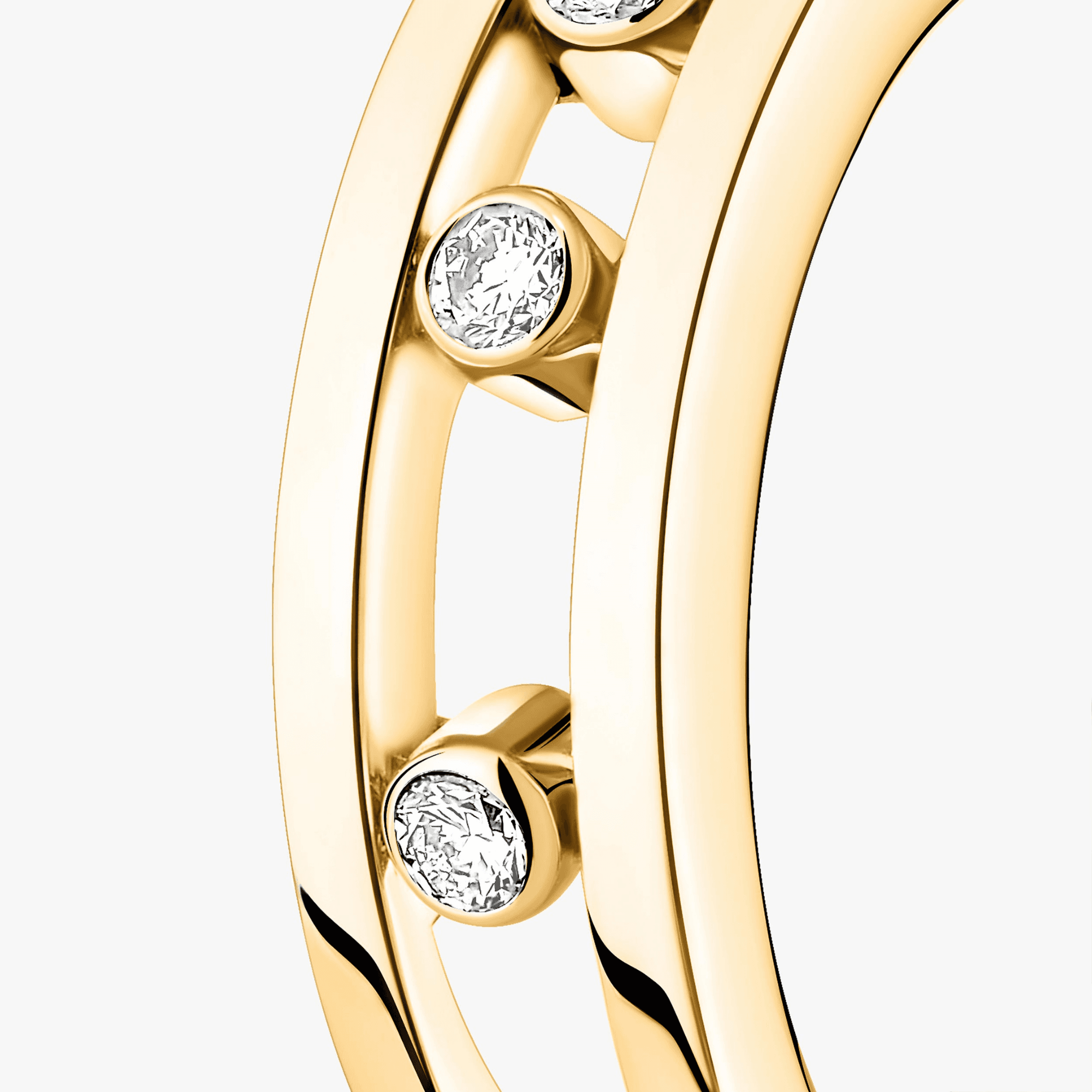 Messika Move Classic oorsieraad geelgoud met diamant - 4407-YG - #5