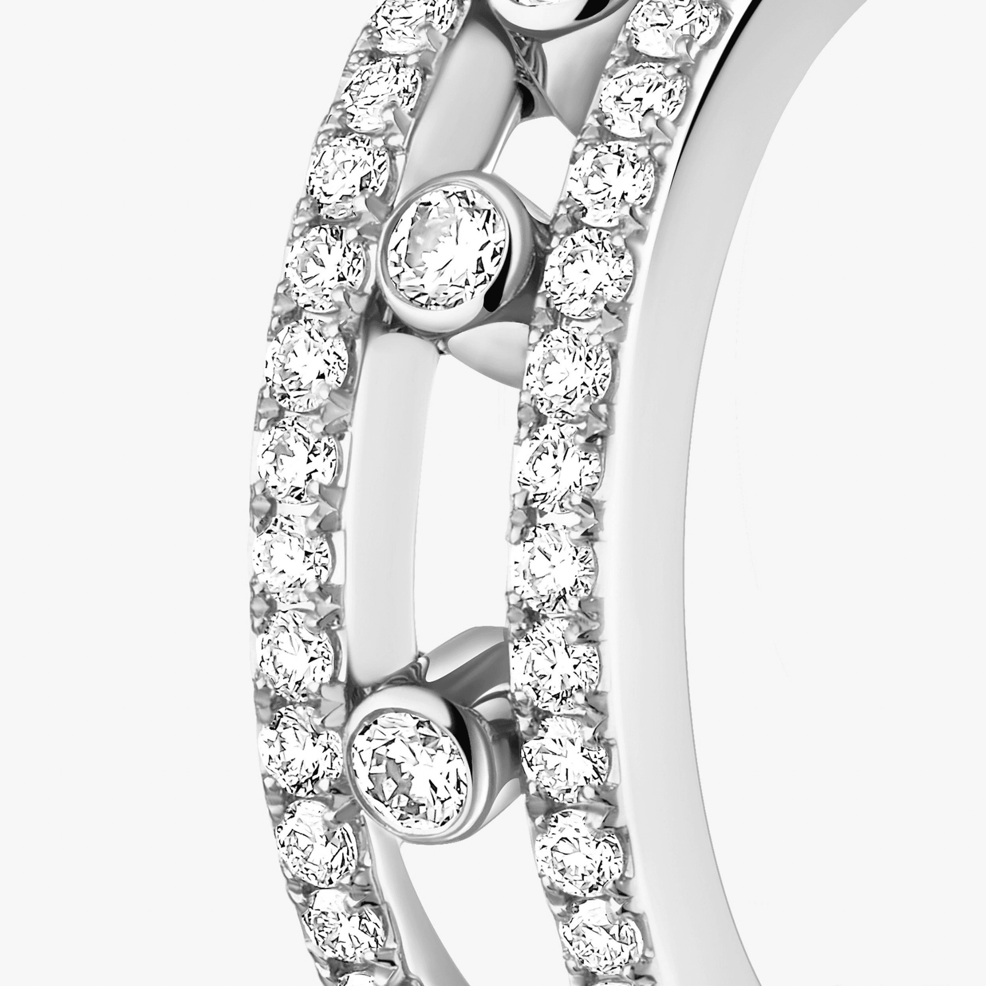 Messika Move Classic oorsieraad witgoud met diamant - 4993-WG - #4