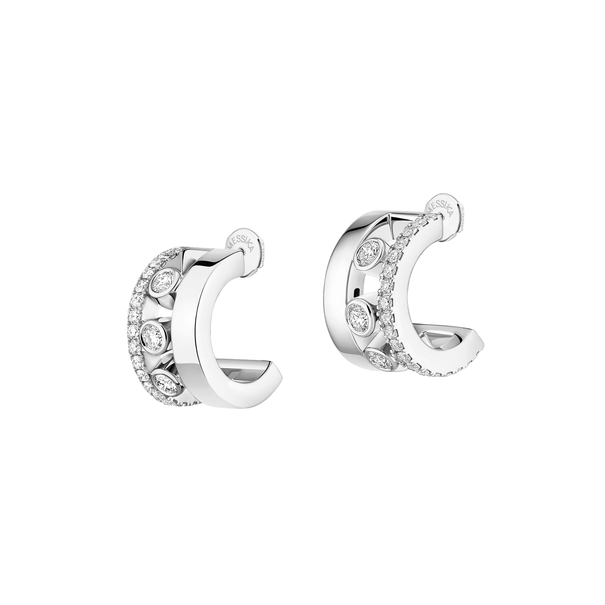 Messika Move Romane oorsieraad witgoud met diamant - 7178-WG - #2
