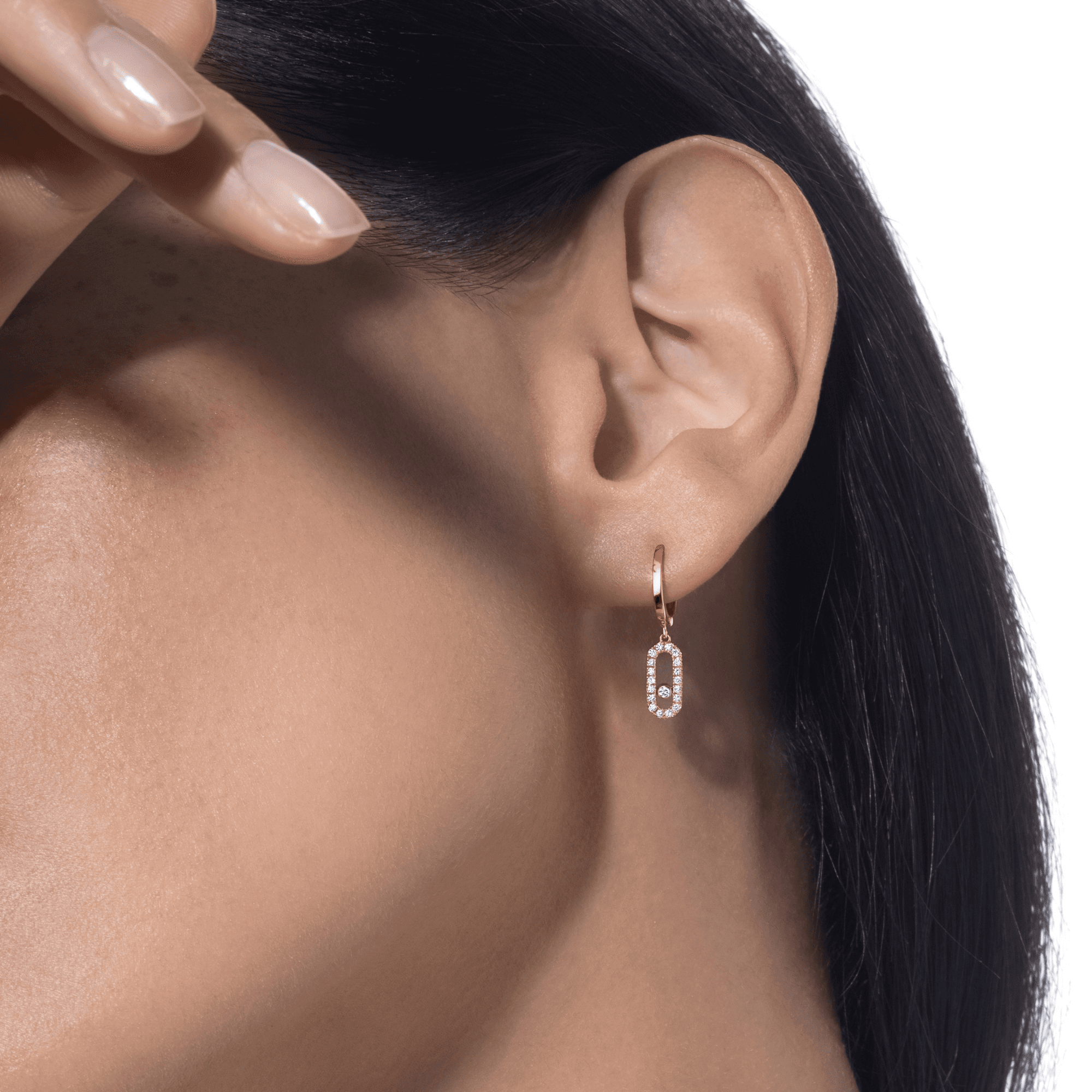 Messika Move Uno oorsieraad roodgoud met diamant - 12037-PG - #5