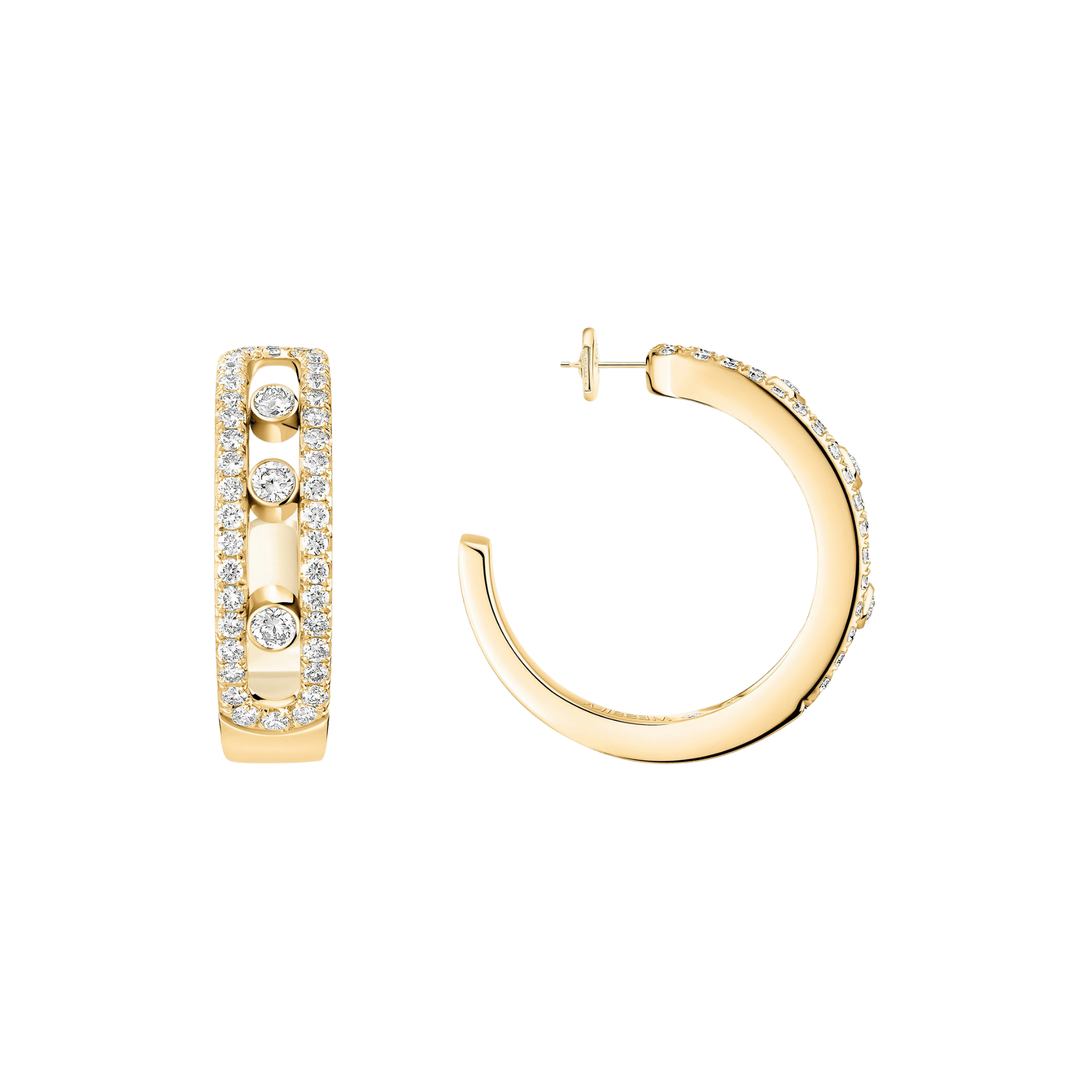 Messika Move Classic oorsieraad geelgoud met diamant - 4993-YG - #3