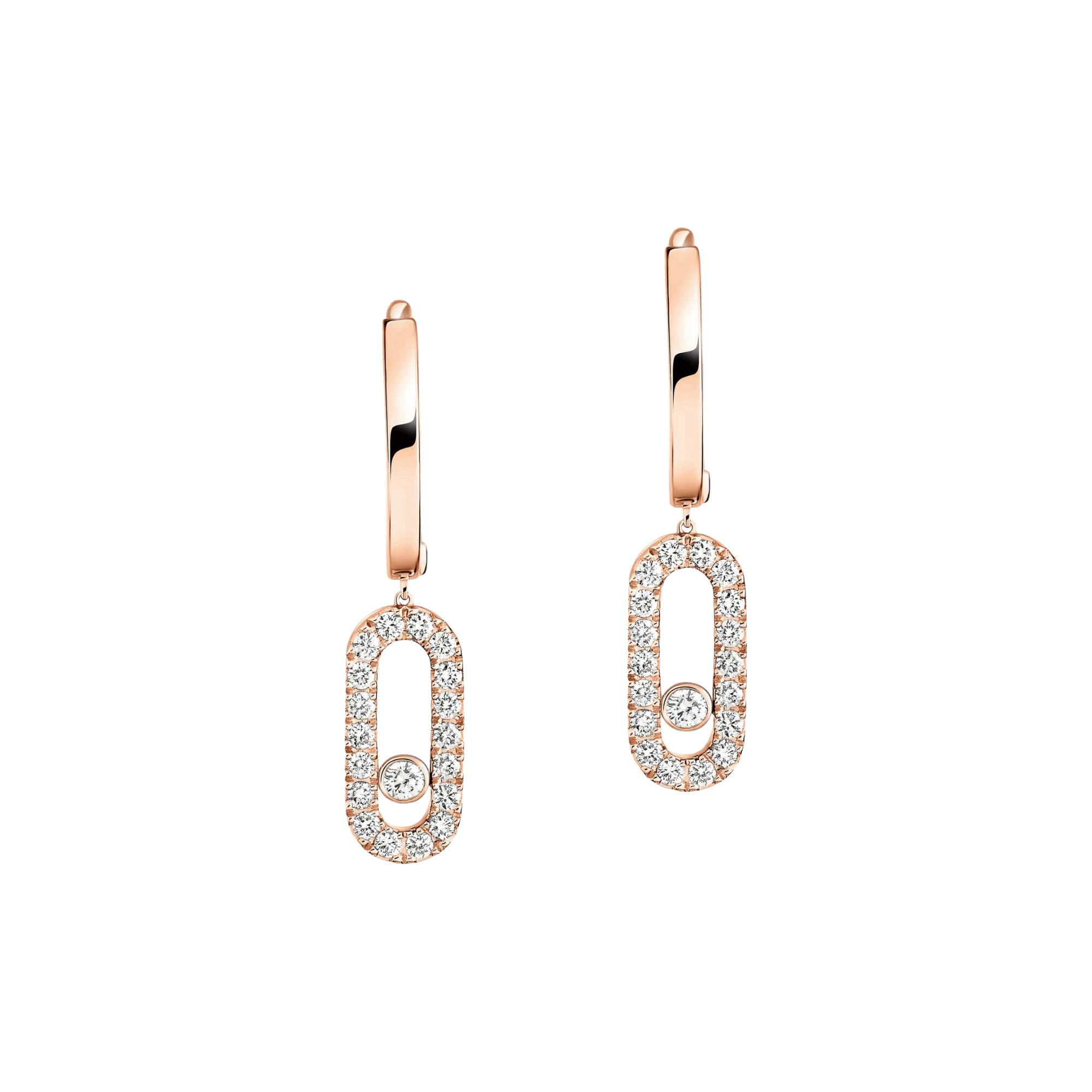 Messika Move Uno oorsieraad roodgoud met diamant - 12037-PG - #1