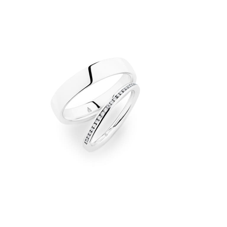 witgoud trouwring Classic Love Collection - 280154 - #3