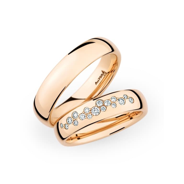 roodgoud trouwring herenring Love Collection - 270540 - #2