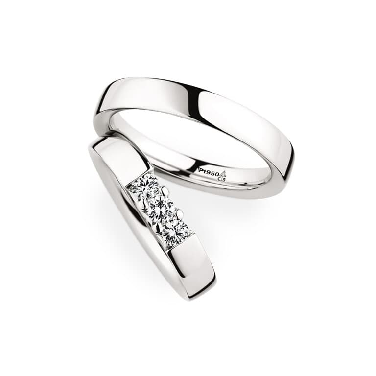 geelgoud trouwring herenring Love Collection - 280001 - #2