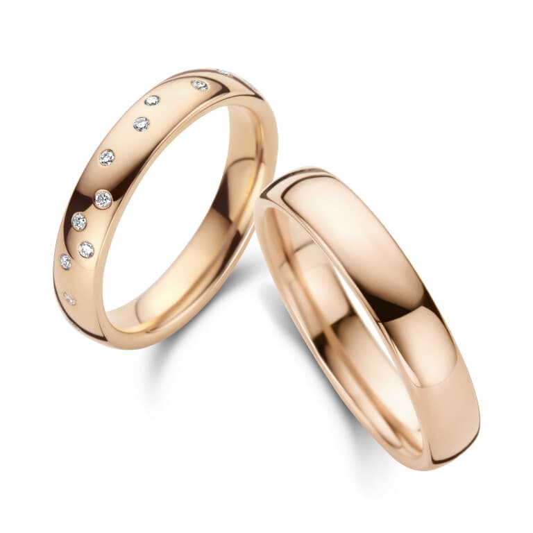 roodgoud trouwring damesring Love Collection - 247049 - #2