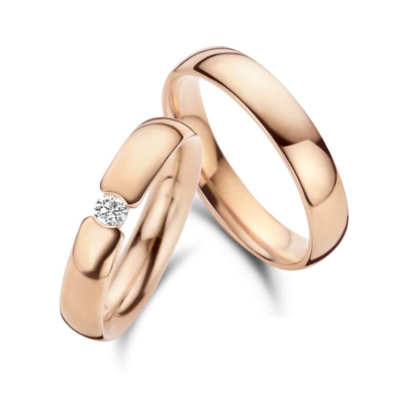 roodgoud trouwring Classic Love Collection - 270571 - #2