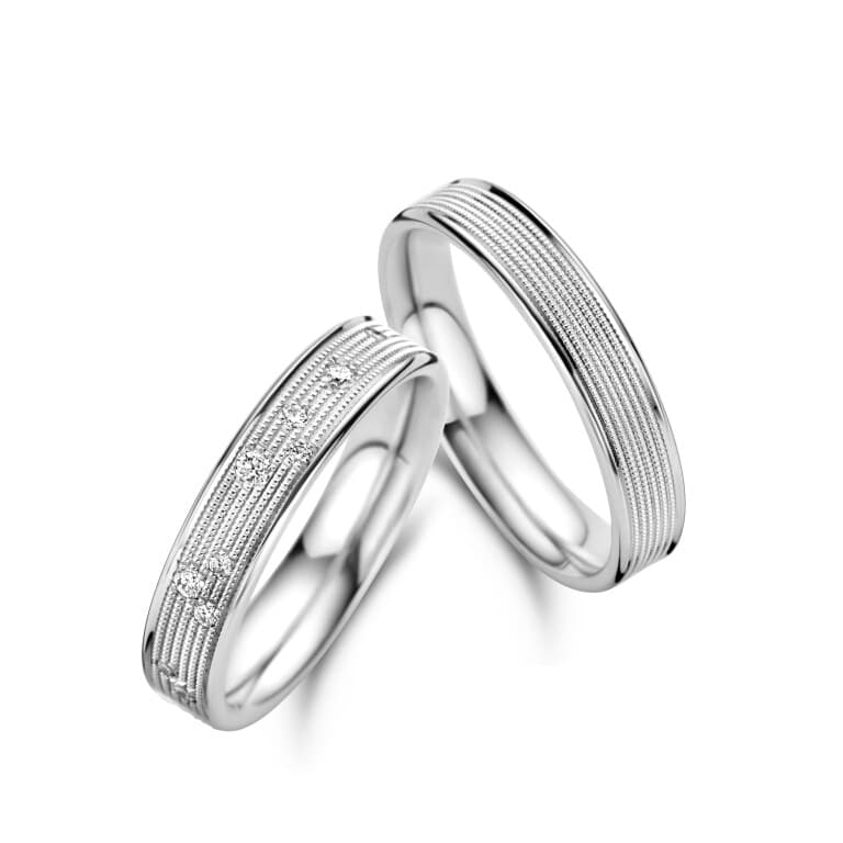 witgoud trouwring Classic Love Collection - 245443 - #2