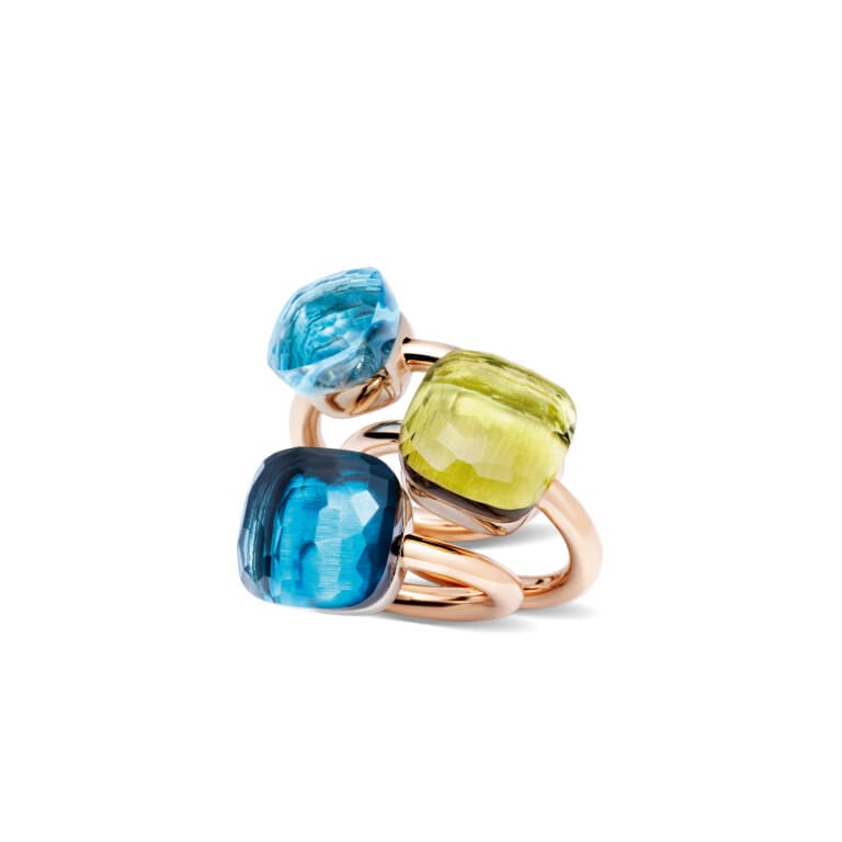 Pomellato Nudo ring rosé/wit goud met Kwarts - PAA1100 O6000 000QL - #7