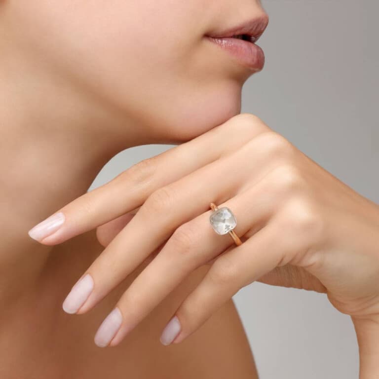 Pomellato Nudo ring rosé/wit goud met Topaas - PAA1100 O6000 000TB - #4