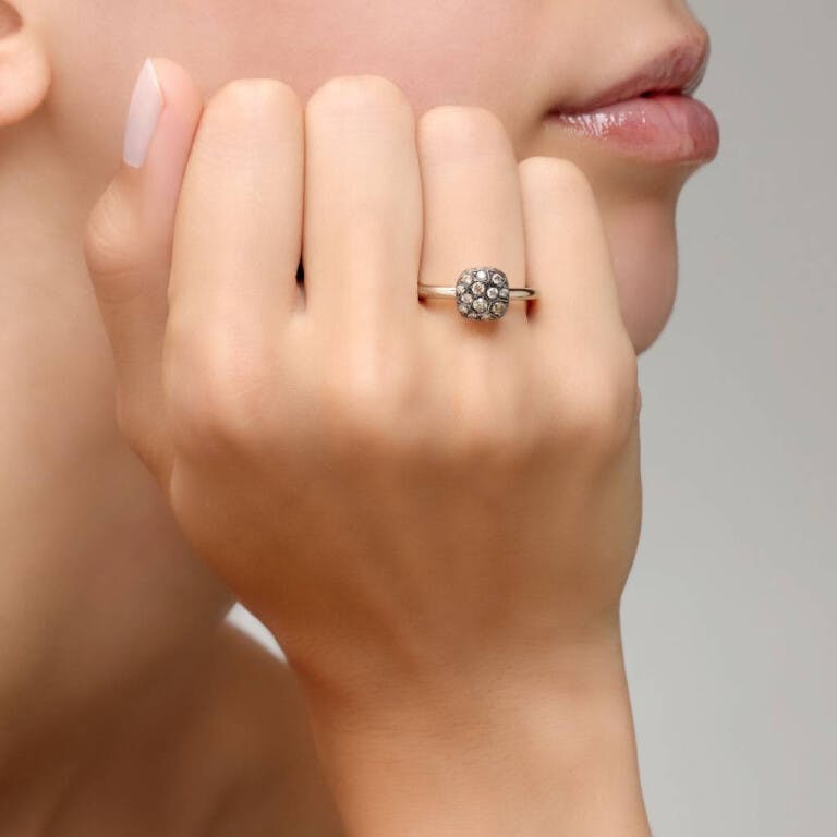 Pomellato Nudo Solitaire ring rosé/wit goud met diamant - undefined - #2
