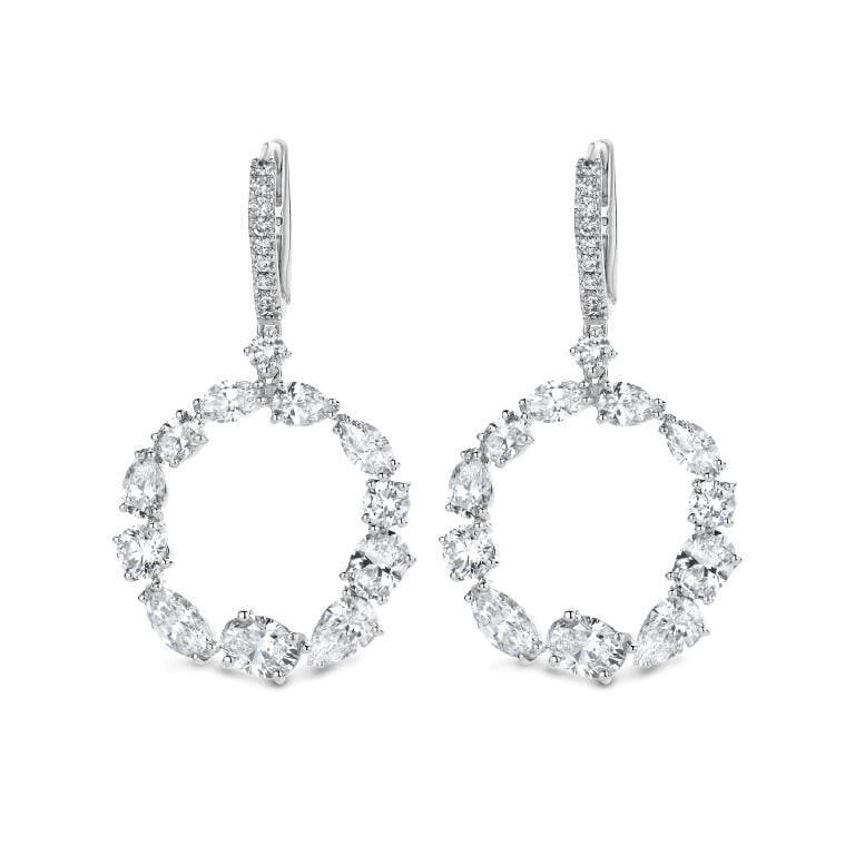 witgoud oorhangers met diamant SC Highlights Diamonds - #1