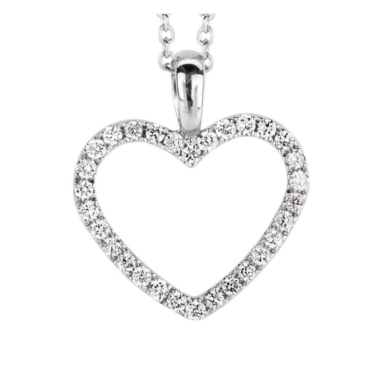 witgoud collier met hanger met diamant Schaap en Citroen Diamonds - #3