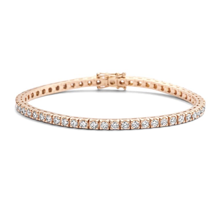 roodgoud tennis armband met diamant Schaap en Citroen Diamonds - #2