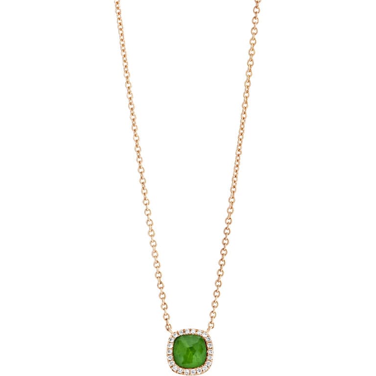 Tirisi Jewelry Milano Sweeties collier met hanger entourage roodgoud met diamant - TP9152EMP - #2