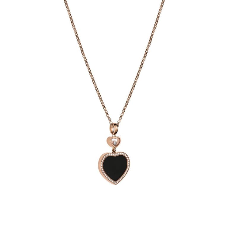 Chopard Happy Diamonds Happy Hearts collier met hanger roodgoud met diamant - 79A074-5201 - #2